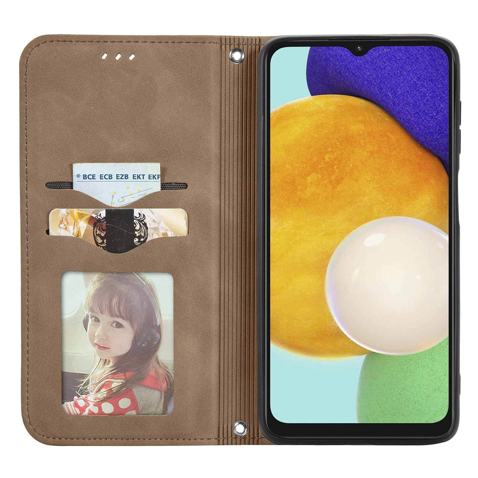 For Samsung Galaxy A13 5G / A04s 4G (164.7 x 76.7 x 9.1 mm) Cell Phone Case Skin-Touch Magnetic Phone Stand Cover