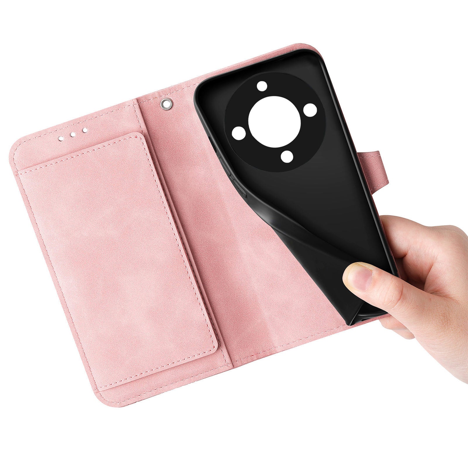 For Honor X40 5G / Magic5 Lite 5G / X9a 5G Case Magnetic Flower Imprinted Phone Wallet Cover