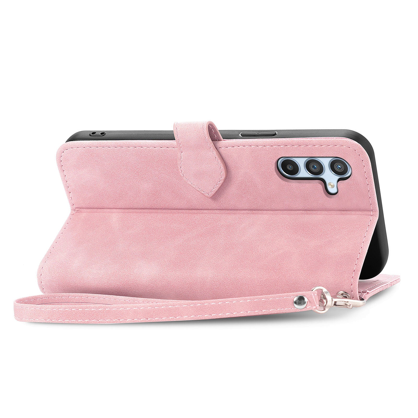For Samsung Galaxy A55 5G Case Flower Imprinted Leather Wallet Phone Cover