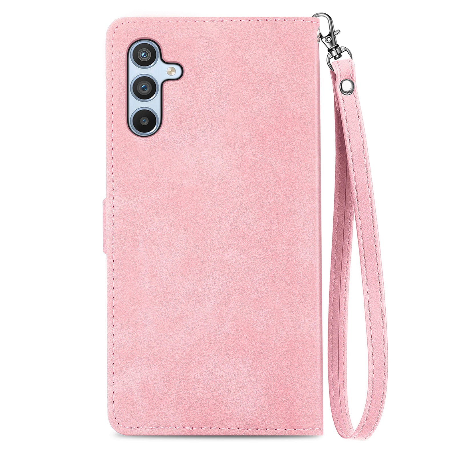 For Samsung Galaxy A55 5G Case Flower Imprinted Leather Wallet Phone Cover