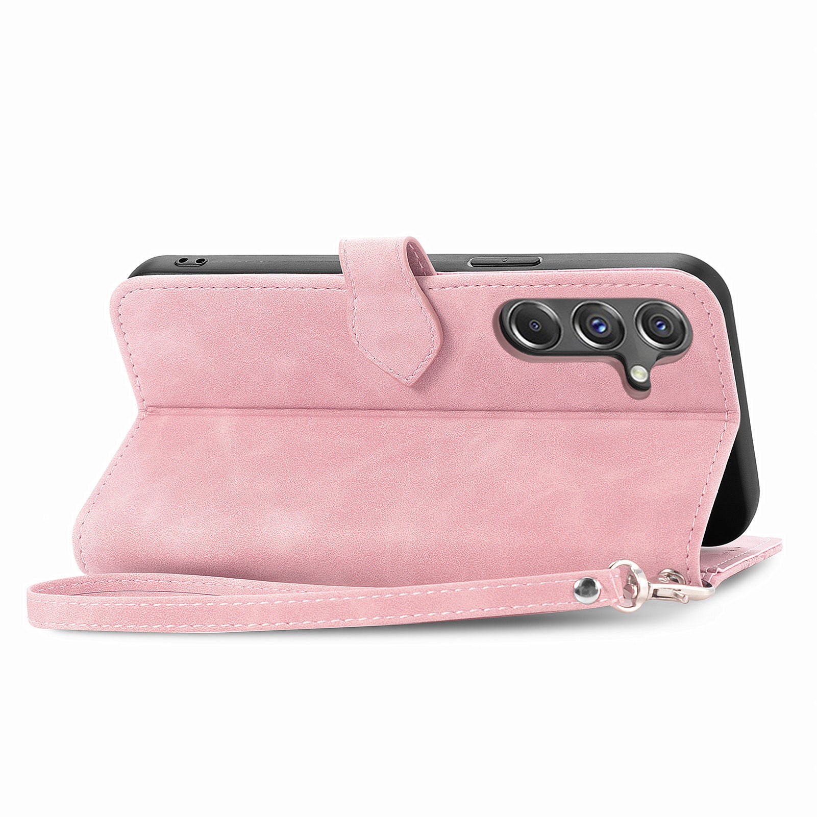 For Samsung Galaxy A15 4G / 5G Case Flower PU Leather Zipper Flip Folio Wallet Phone Cover