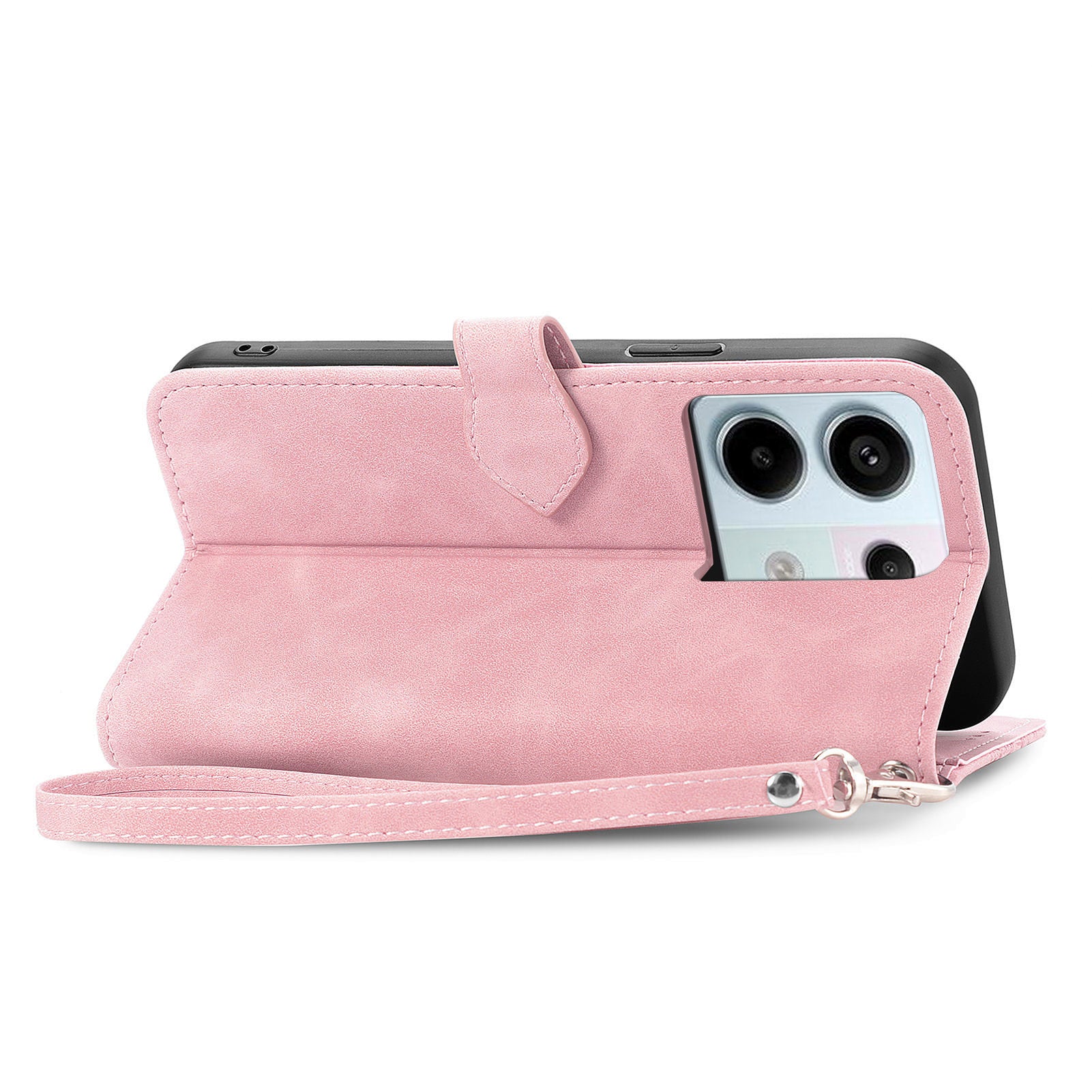 For Xiaomi Redmi Note 13 Pro 5G / Poco X6 5G Case Flower Imprinted Leather Full Body Protection Phone Cover