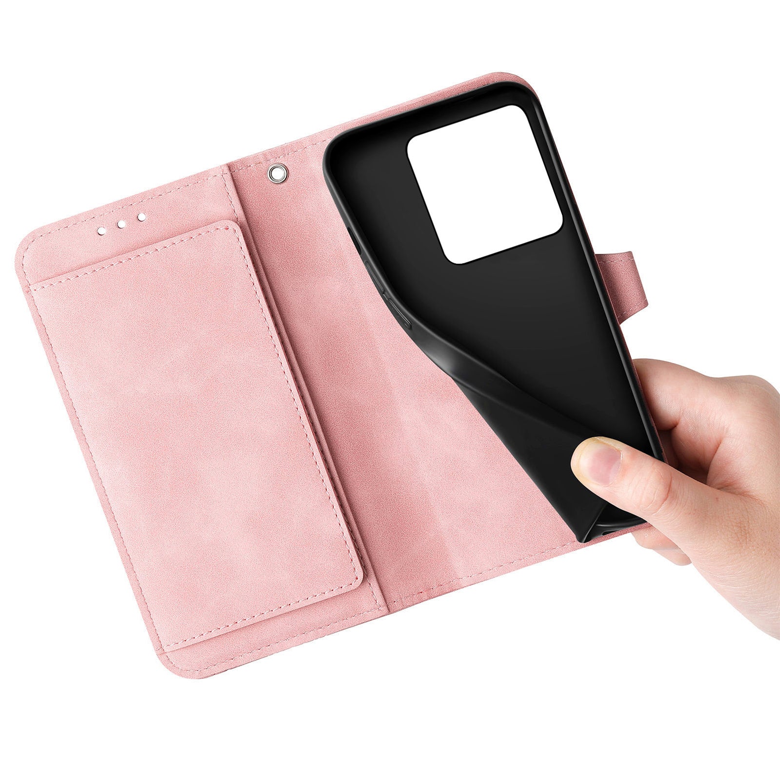 For Xiaomi Redmi Note 13 Pro 5G / Poco X6 5G Case Flower Imprinted Leather Full Body Protection Phone Cover
