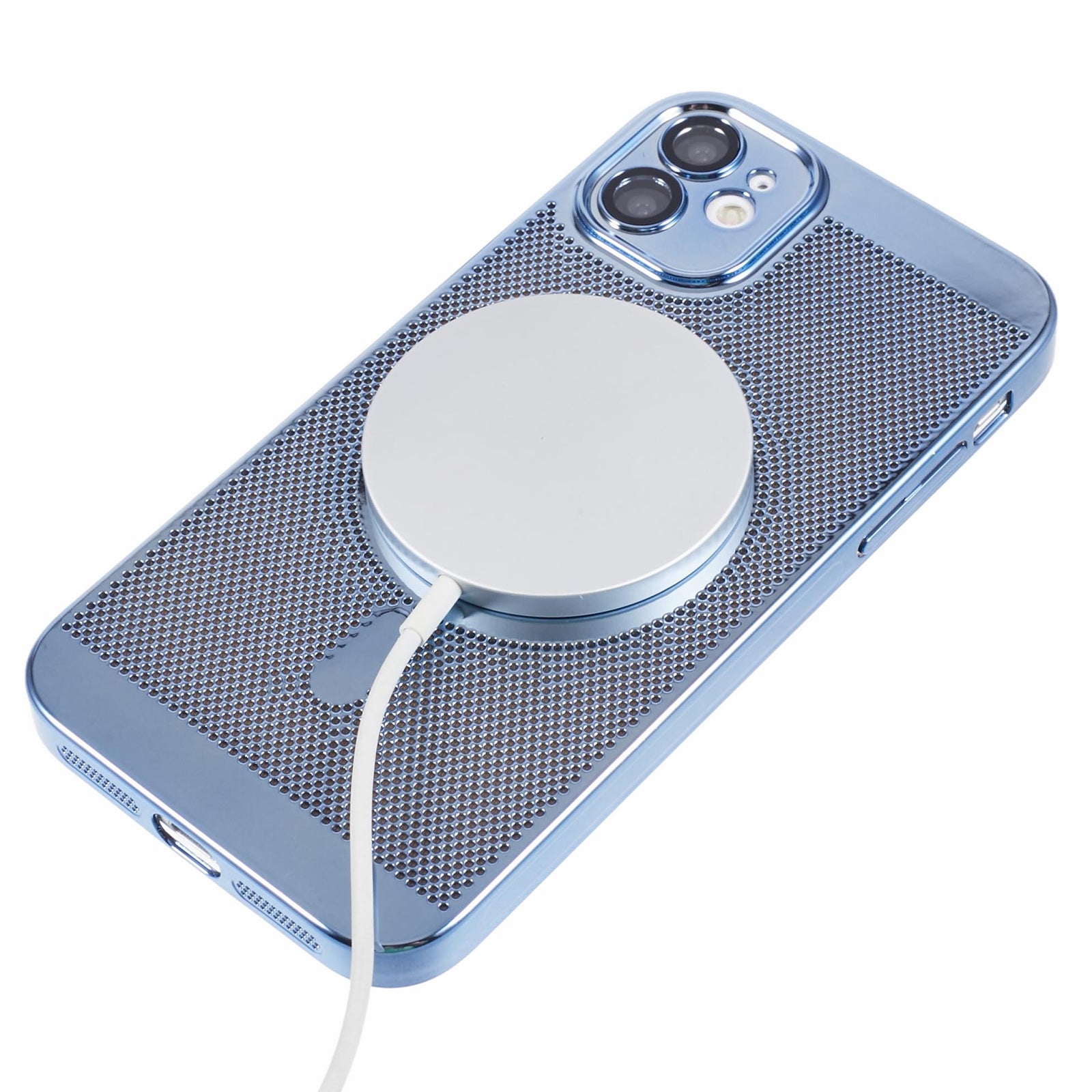 SY Series For iPhone 11 Case Hard PC Electroplating Heat Dissipation Magnetic Phone Cover