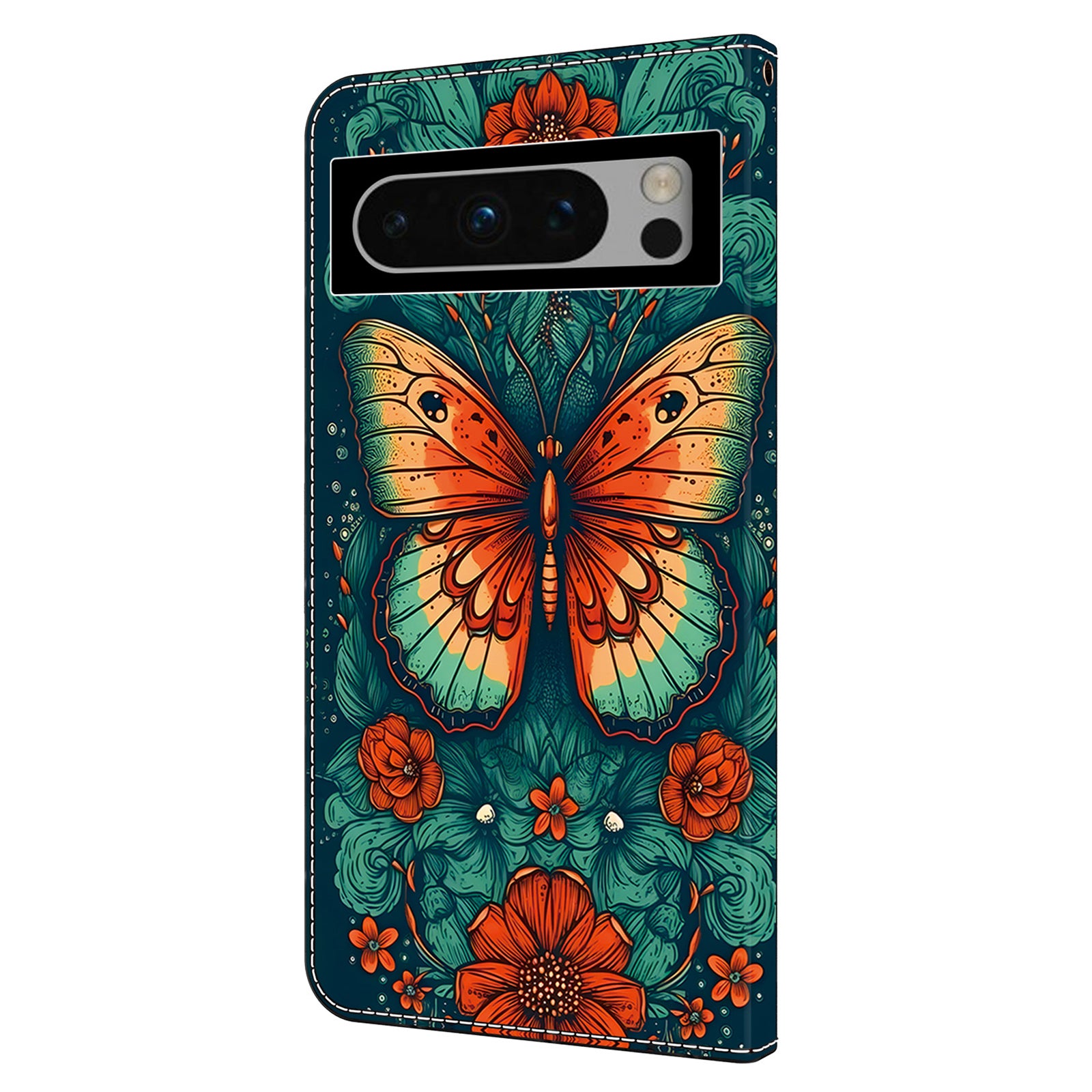 For Google Pixel 9 Case PU Leather Wallet Flip Phone Cover Pattern Printing