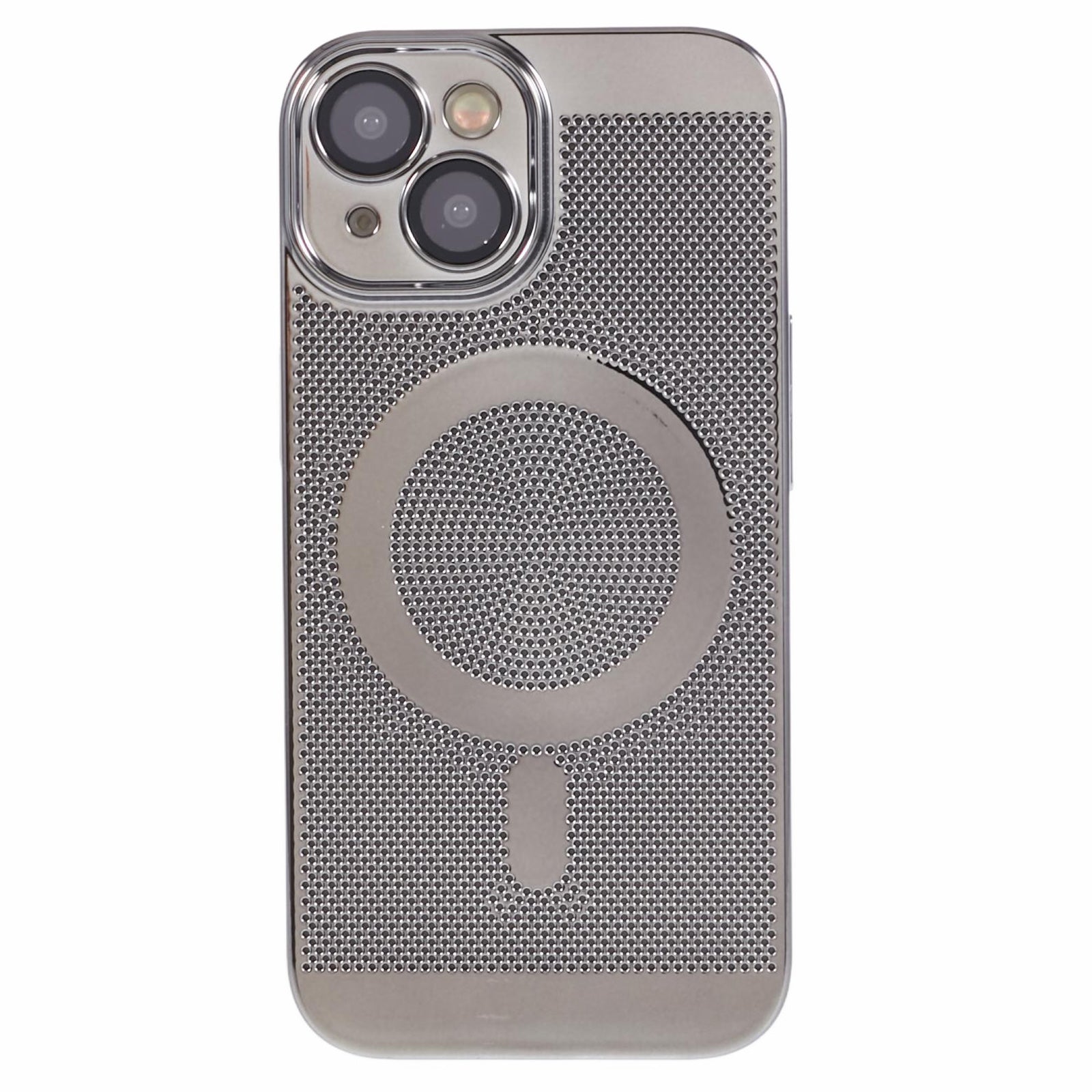 SY Series For iPhone 14 Magnetic Case Heat Dissipation Electroplating PC Cover with Lens Film