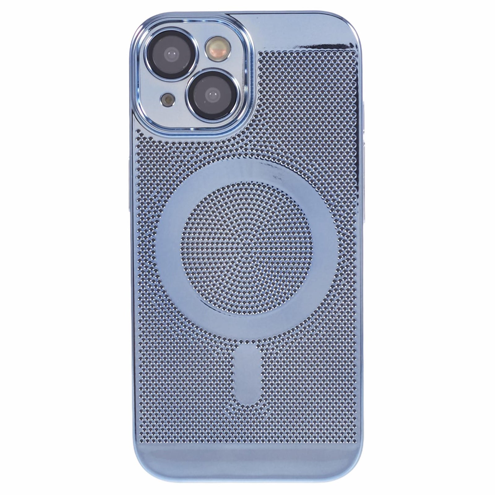 SY Series For iPhone 14 Magnetic Case Heat Dissipation Electroplating PC Cover with Lens Film