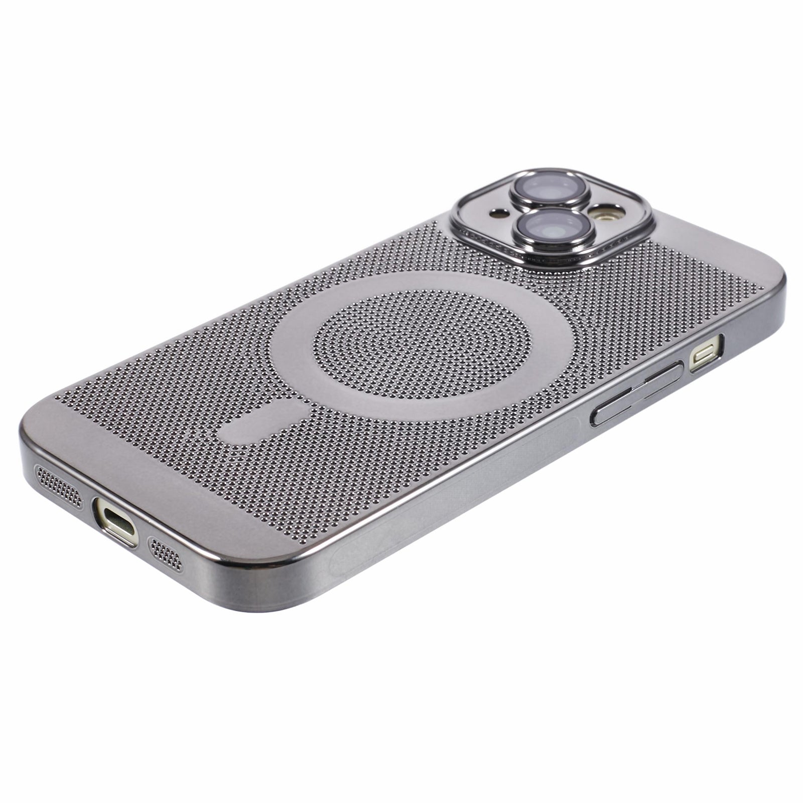 SY Series For iPhone 13 Magnetic Case Cooling Breathable Hard PC Phone Cover with Lens Film
