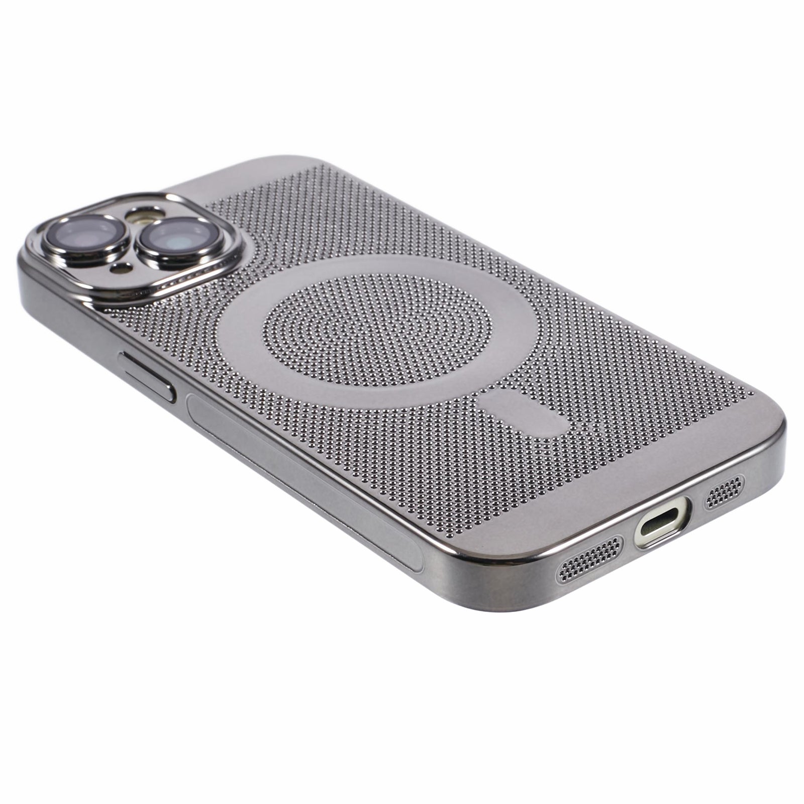 SY Series For iPhone 13 Magnetic Case Cooling Breathable Hard PC Phone Cover with Lens Film
