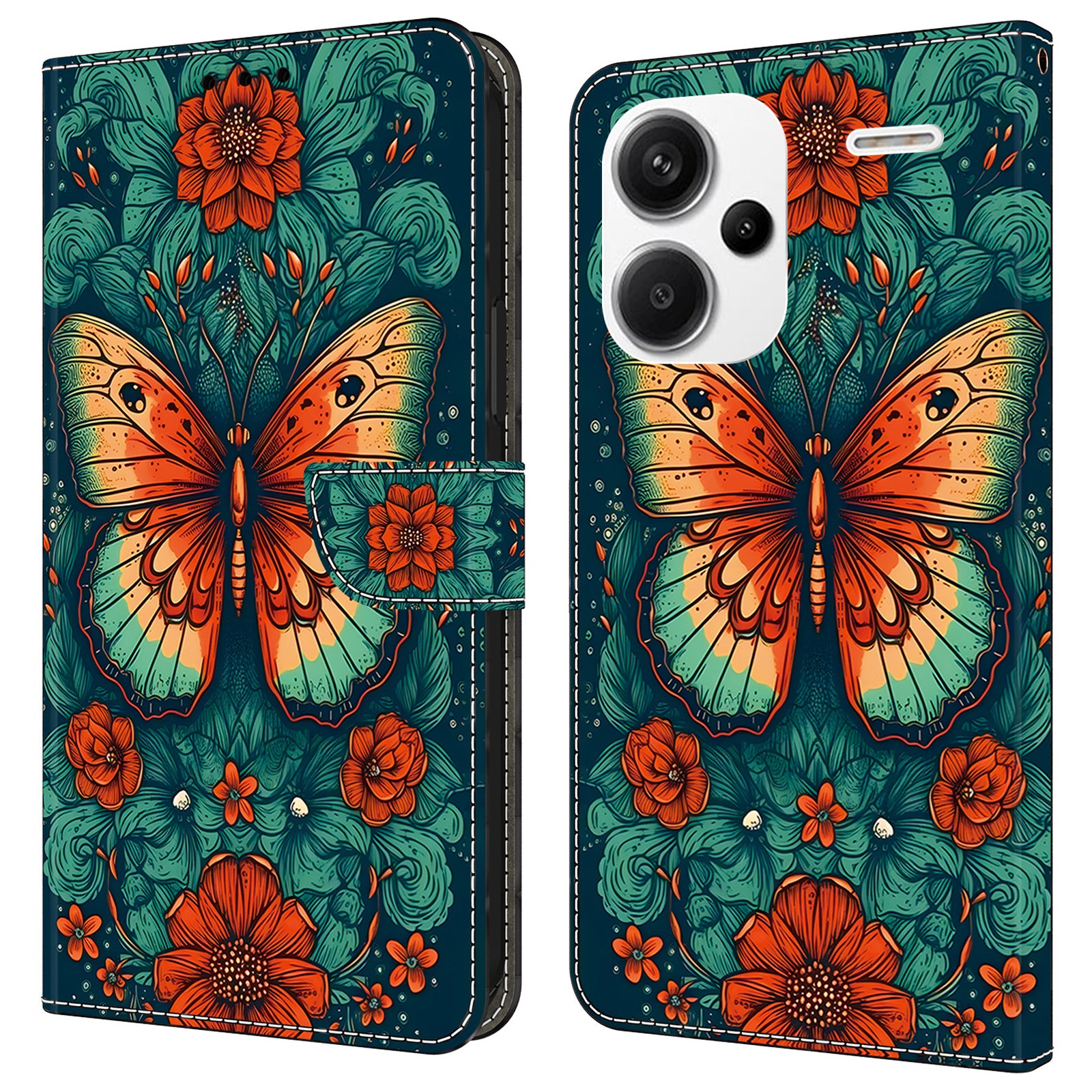 For Xiaomi Redmi Note 13 Pro+ 5G Leather Phone Case Pattern Printed Wallet Cover