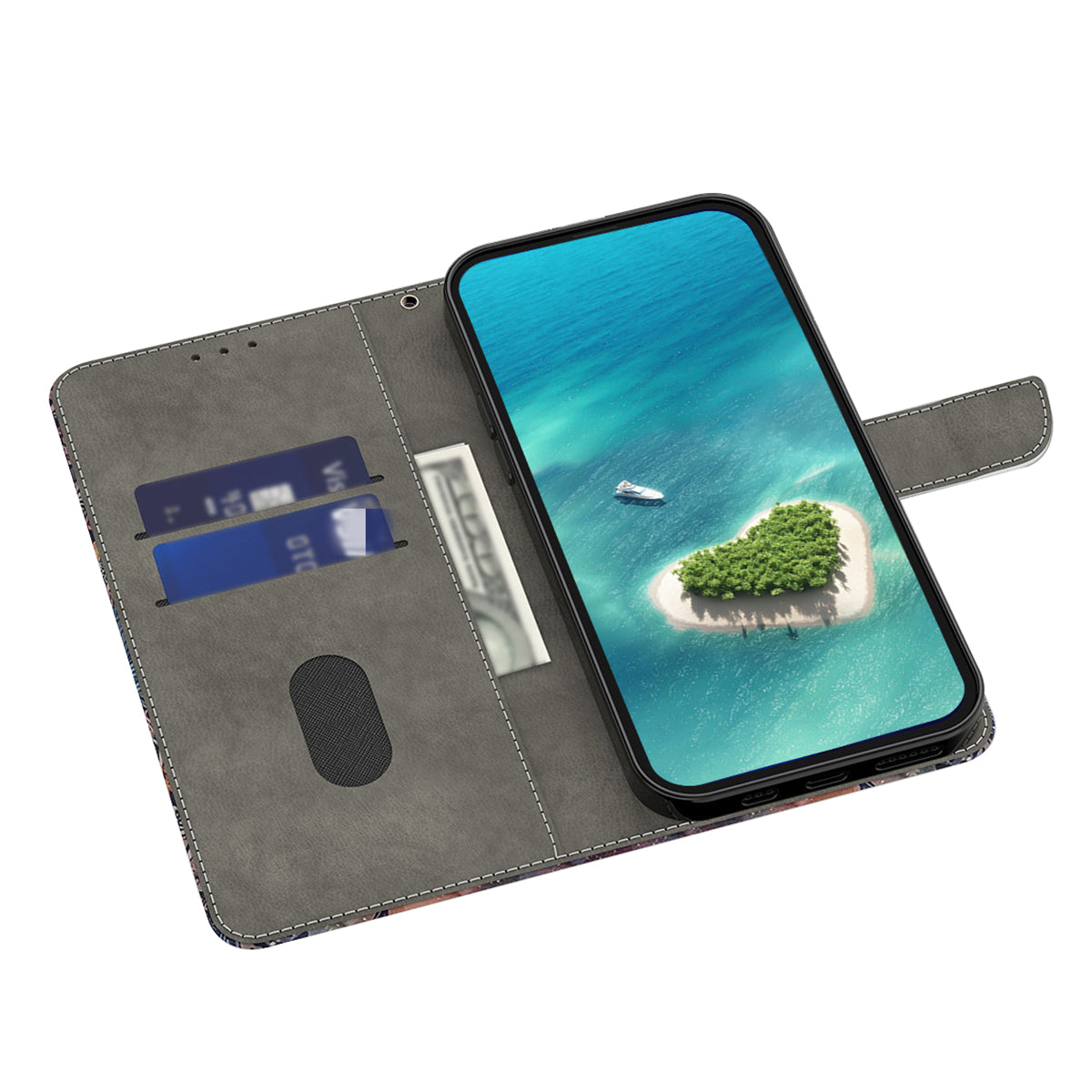 For Sony Xperia 10 V Magnetic Case PU Leather r Pattern Printing Phone Wallet Cover