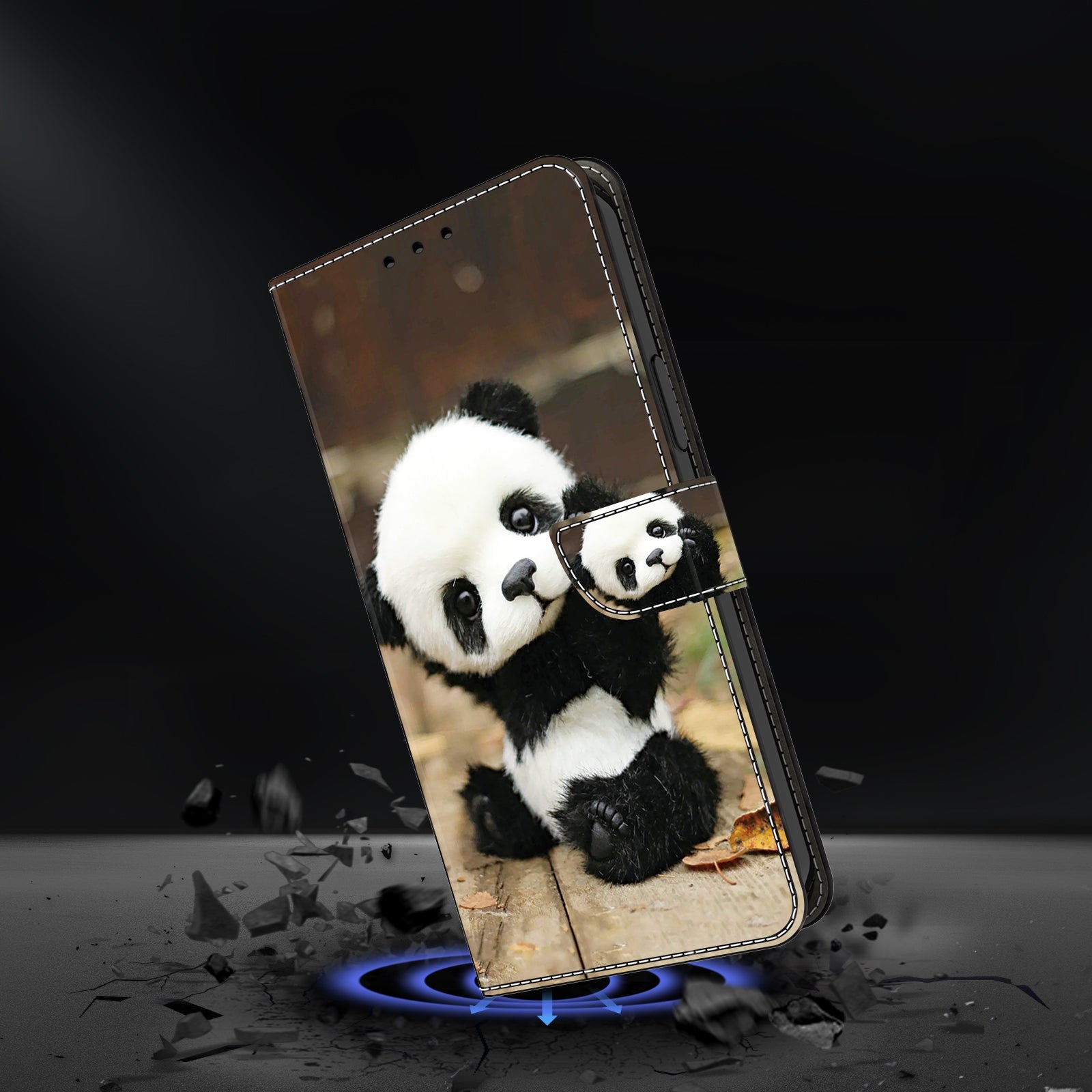 For Google Pixel 8 Pro Case Well-protected Pattern Printed Leather Stand Phone Wallet Cover