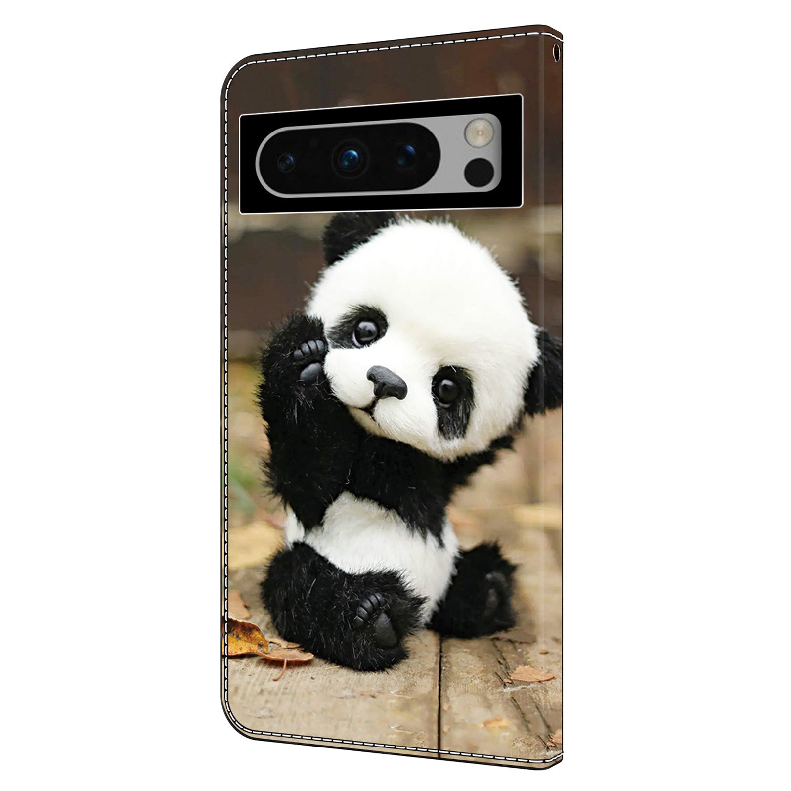 For Google Pixel 8 Pro Case Well-protected Pattern Printed Leather Stand Phone Wallet Cover