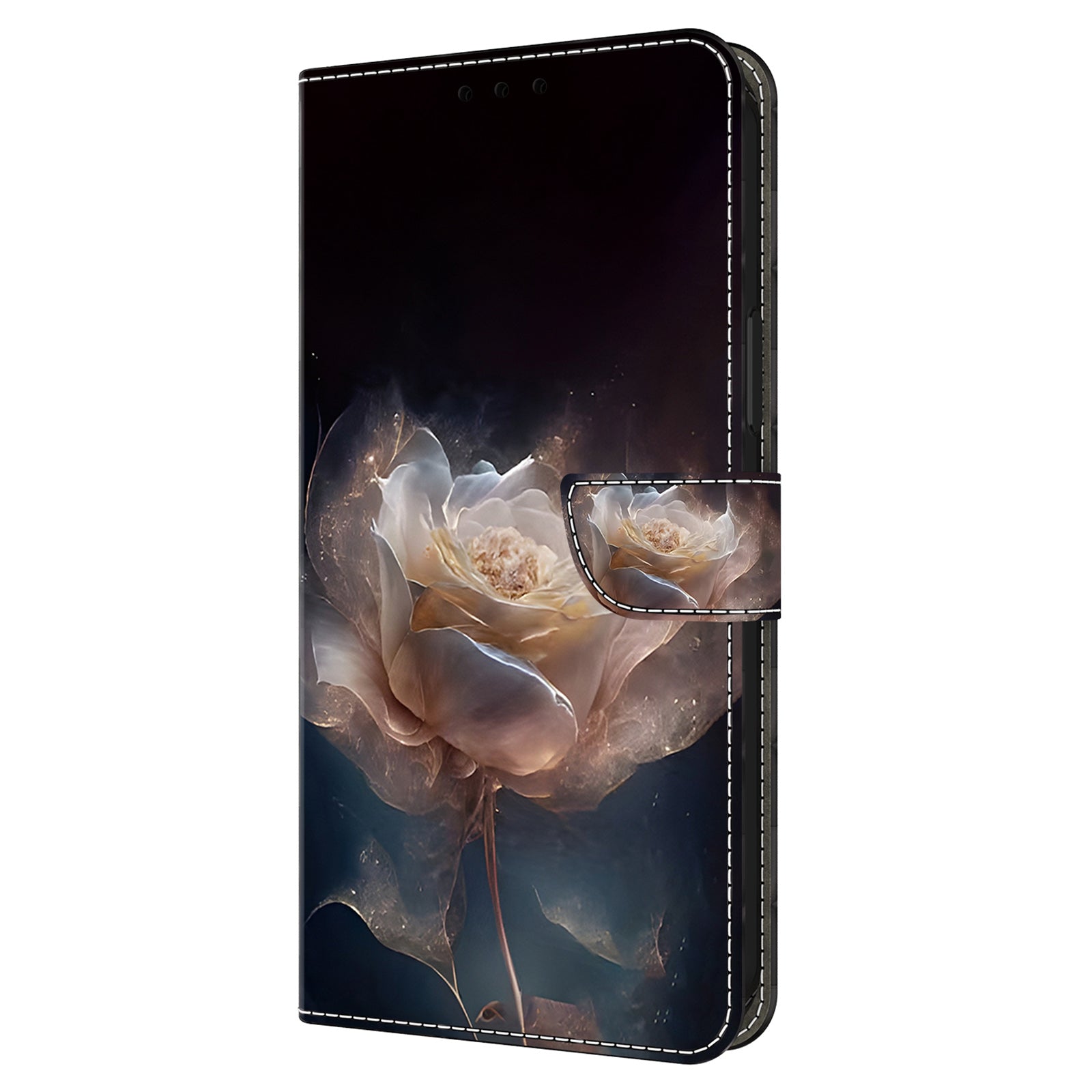 For iPhone 14 Pro Max Wallet Case Pattern Printed PU Leather Magnetic Flip Phone Cover