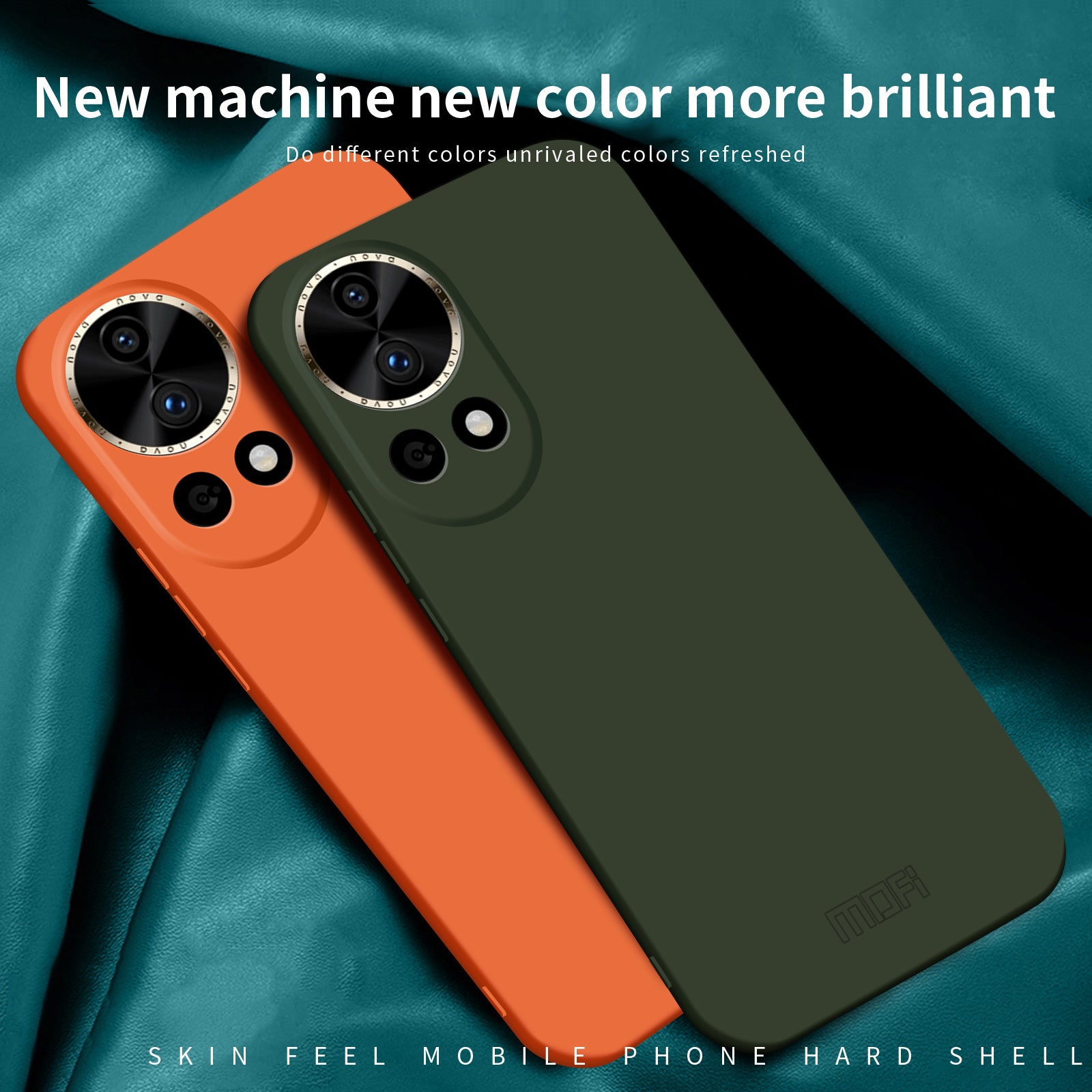 MOFI JK Qin Series For Huawei nova 12 5G Case Skin-Friendly Touch TPU+Acrylic Phone Cover