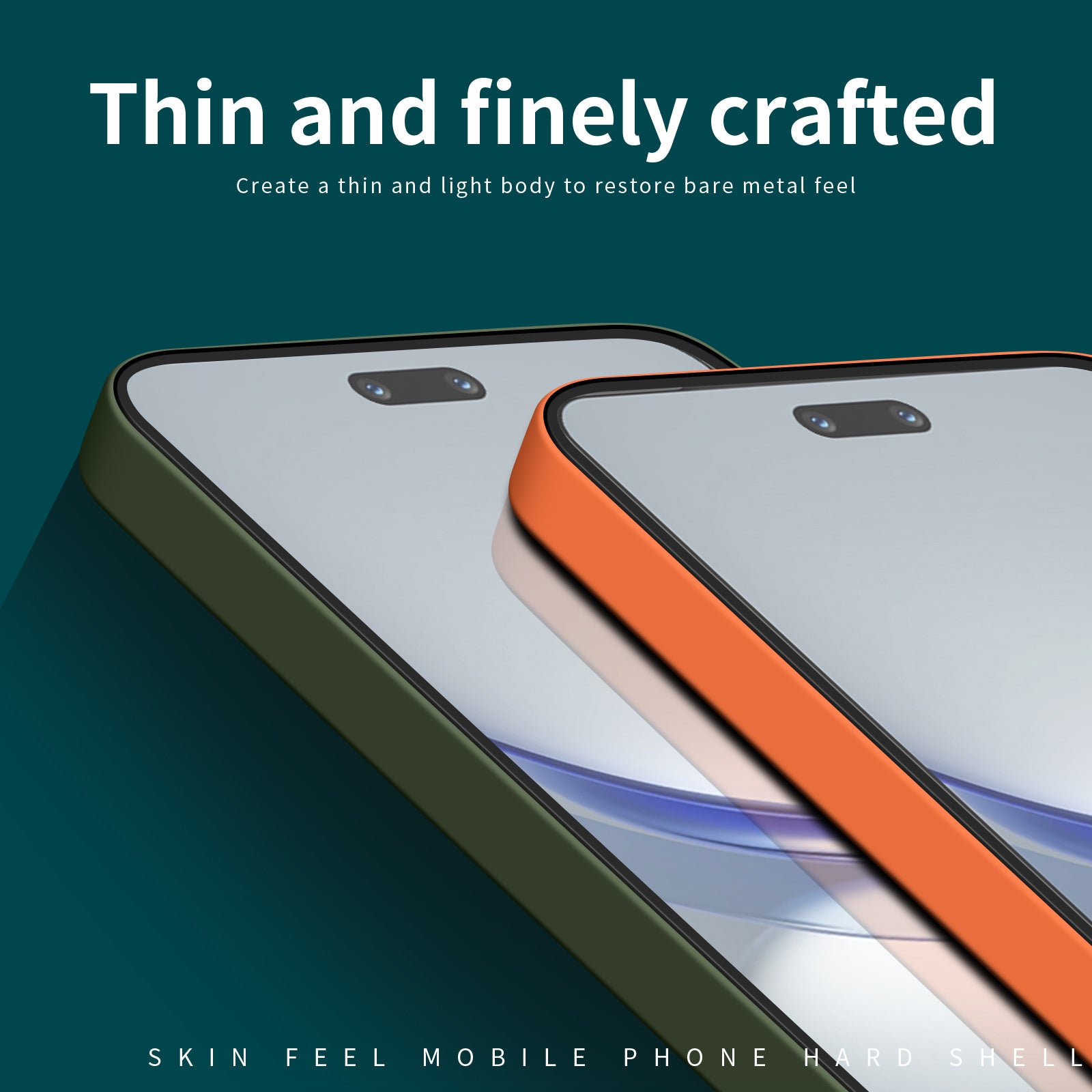 MOFI JK Qin Series For Huawei nova 12 5G Case Skin-Friendly Touch TPU+Acrylic Phone Cover