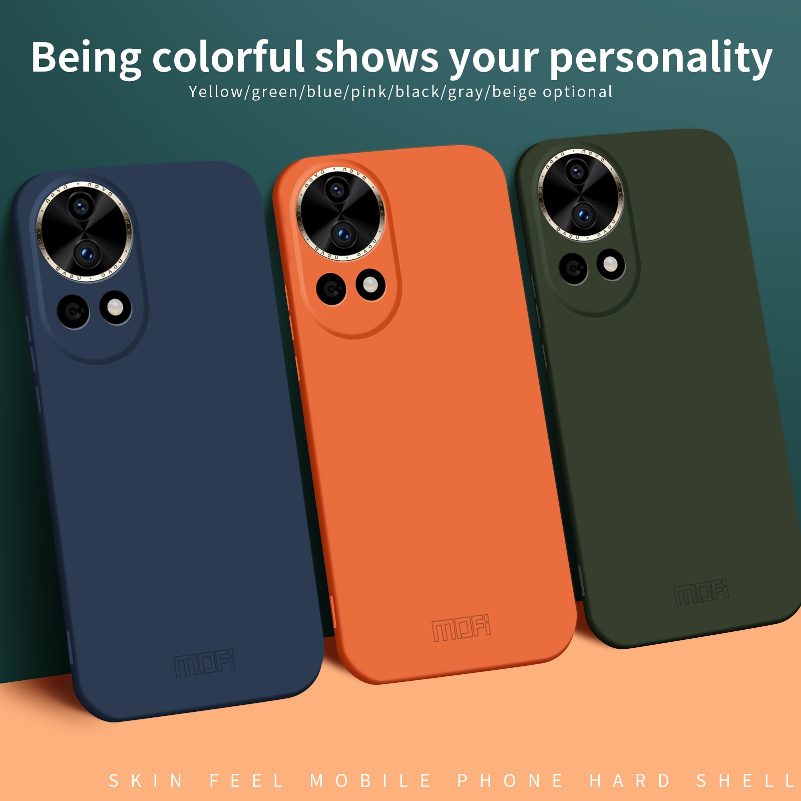 MOFI JK Qin Series For Huawei nova 12 5G Case Skin-Friendly Touch TPU+Acrylic Phone Cover