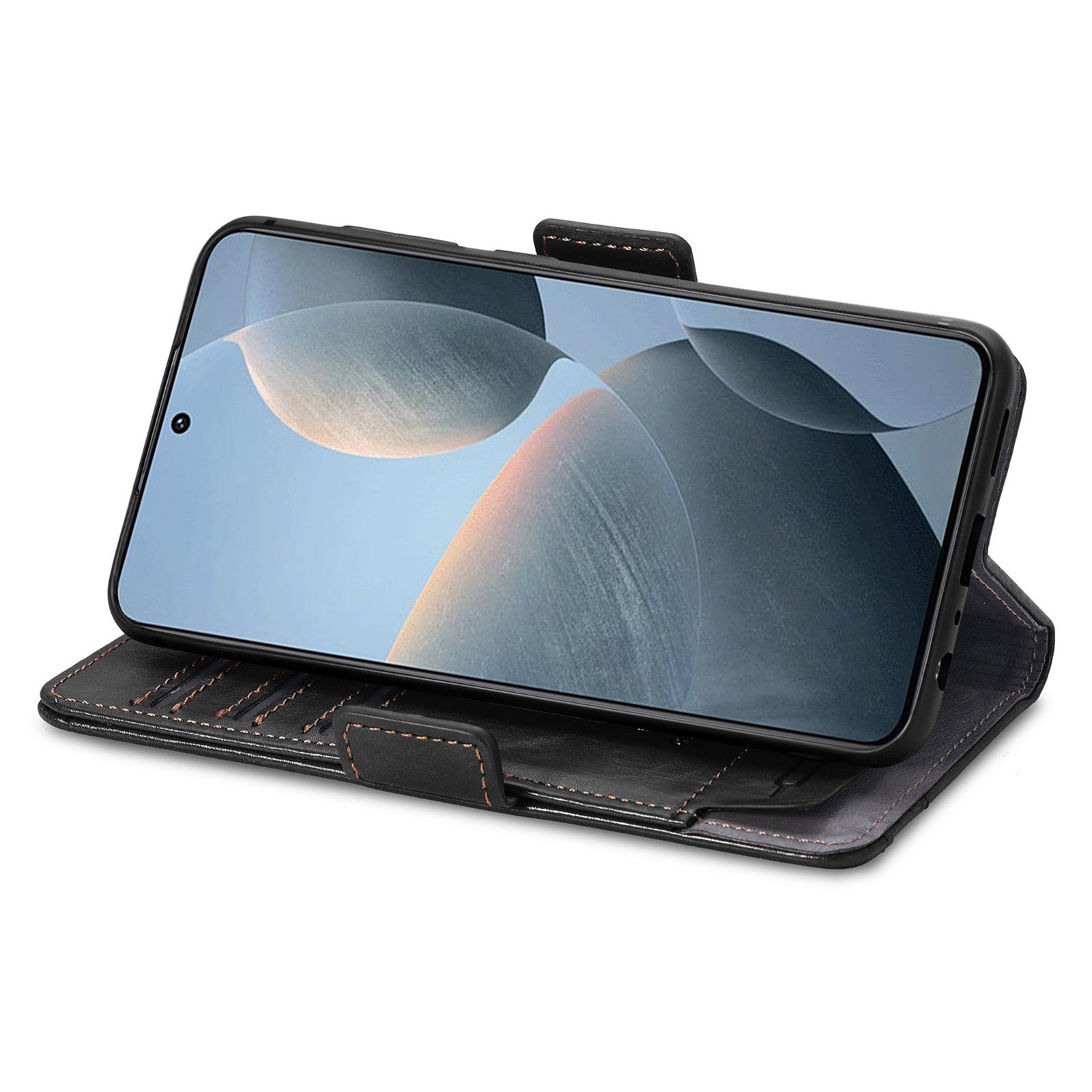 CASENEO 002 Series For Xiaomi Redmi K70E 5G / Poco X6 Pro 5G Wallet Case RFID Blocking PU Leather Phone Cover