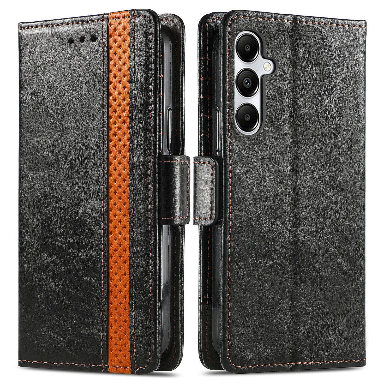 CASENEO 002 Series For Samsung Galaxy A35 5G Case RFID Blocking PU Leather Stand Flip Phone Cover