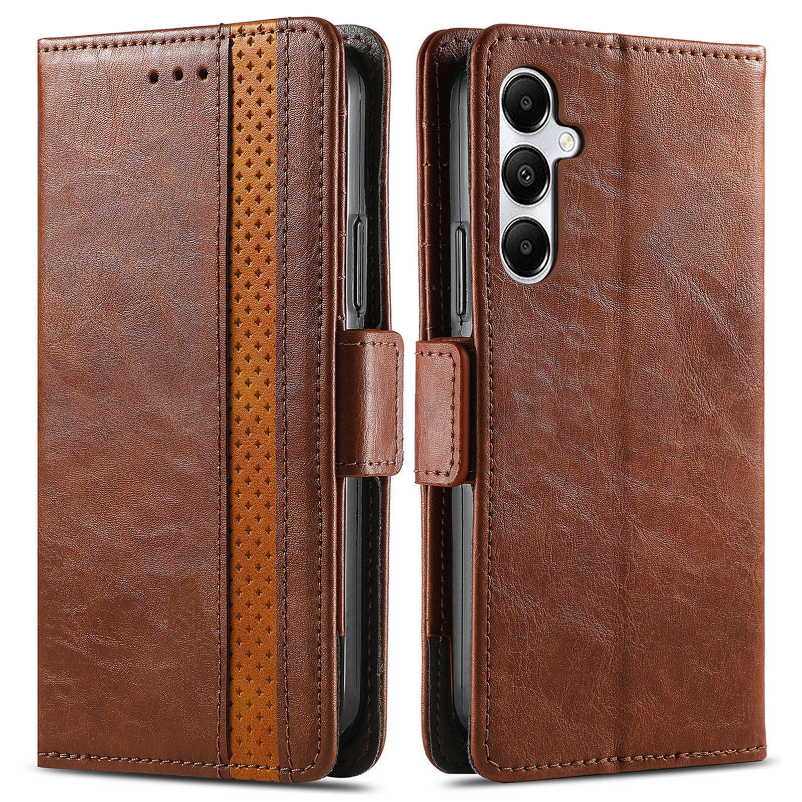 CASENEO 002 Series For Samsung Galaxy A35 5G Case RFID Blocking PU Leather Stand Flip Phone Cover