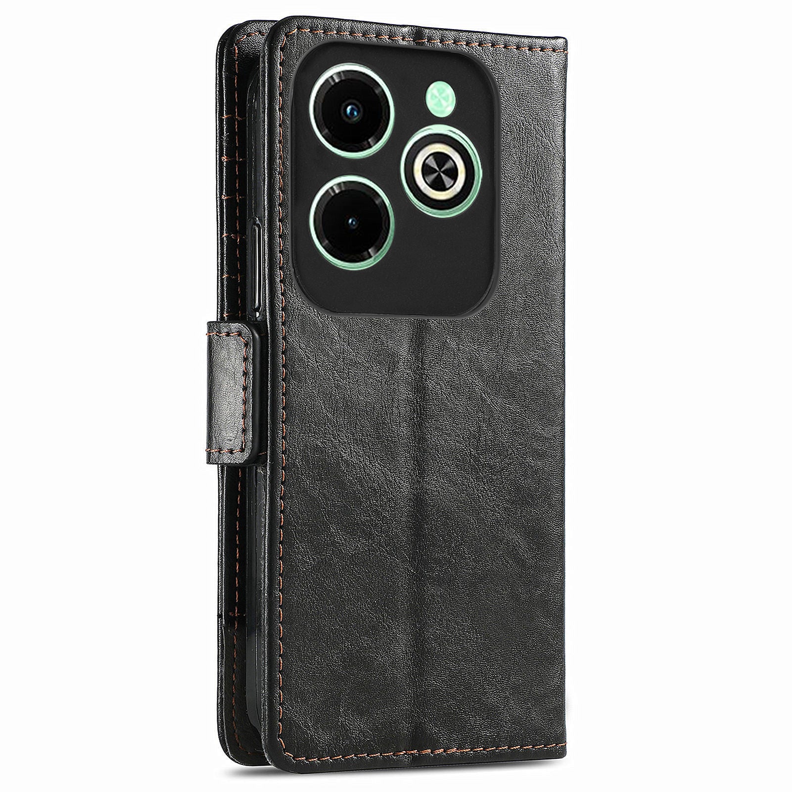 CASENEO 002 Series For Transsion Infinix Hot 40i Case RFID Blocking Leather Wallet Stand Phone Cover