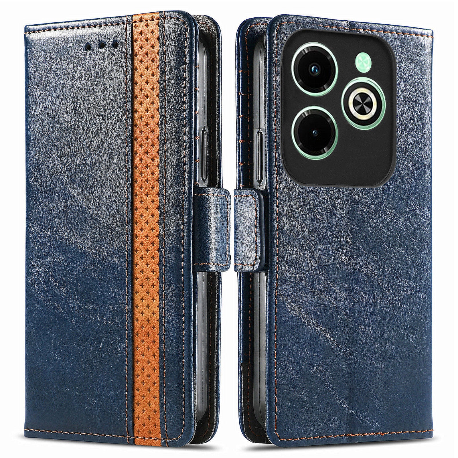 CASENEO 002 Series For Transsion Infinix Hot 40i Case RFID Blocking Leather Wallet Stand Phone Cover