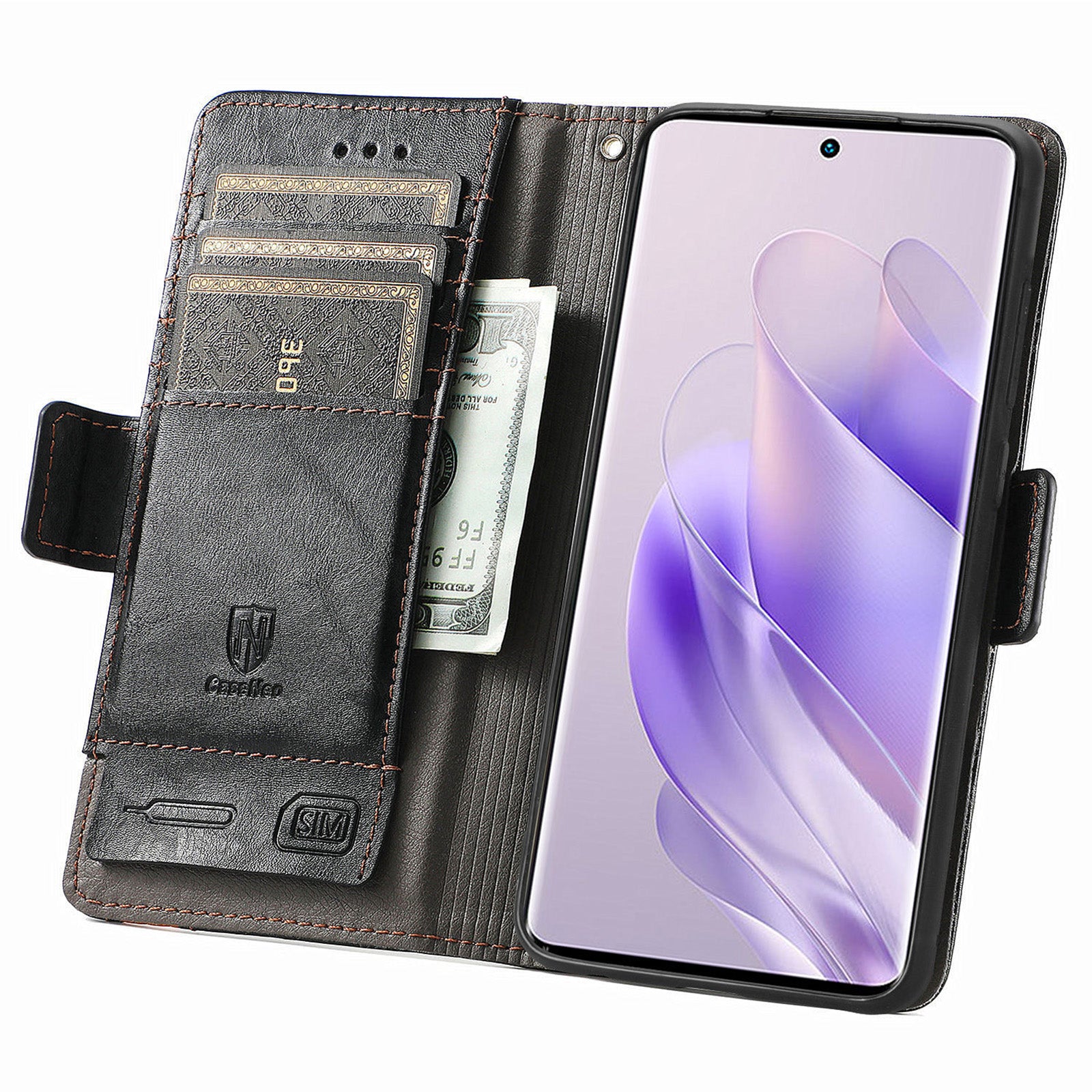 CASENEO 002 Series For Transsion Infinix Zero 30 4G Case RFID Blocking PU Leather Wallet Phone Cover