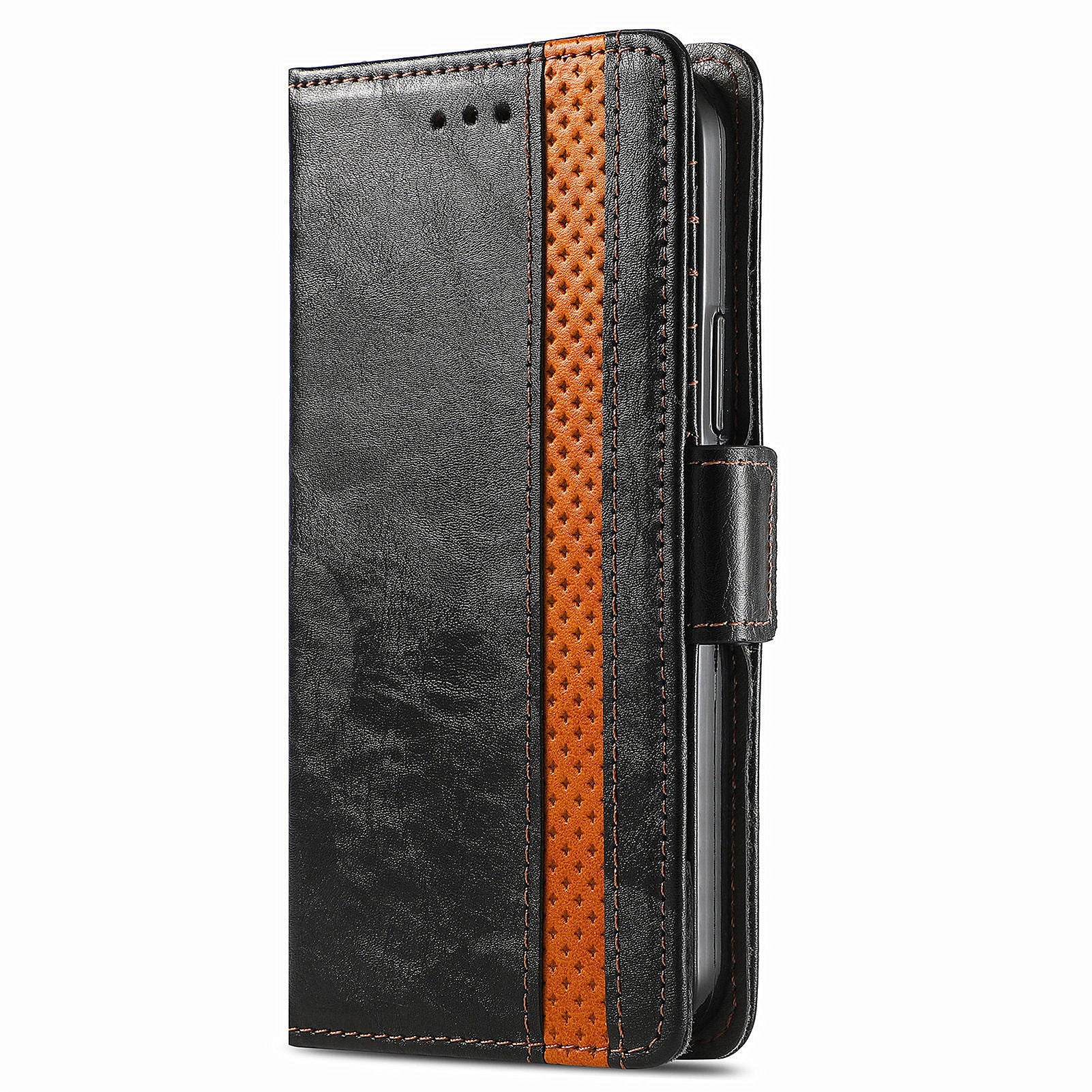 CASENEO 002 Series For Motorola Moto G24 4G / G04 4G Magnetic Phone Case RFID Blocking Splicing Leather Cover
