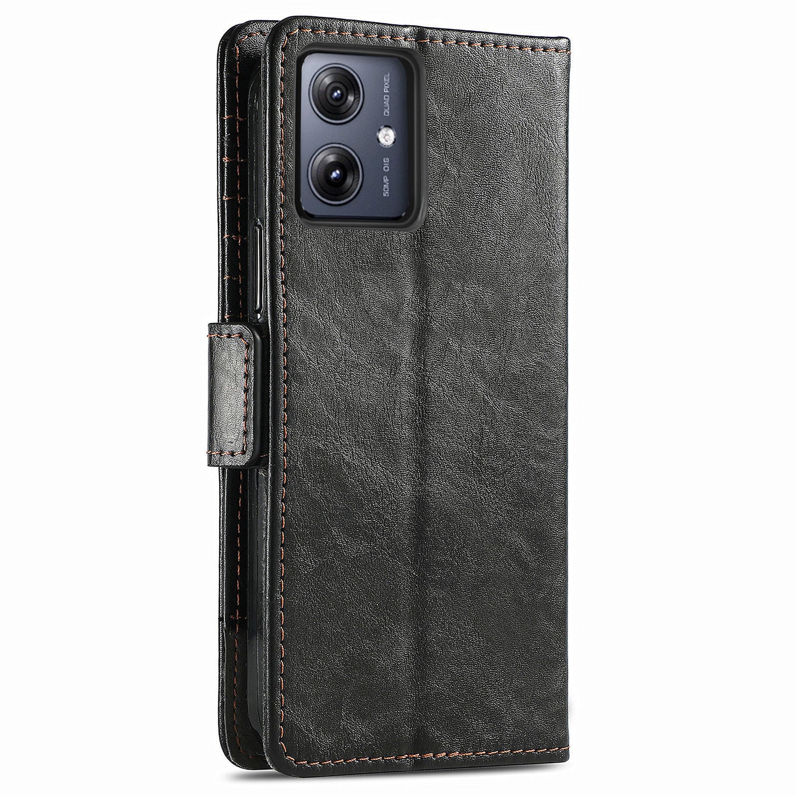 CASENEO 002 Series For Motorola Moto G54 5G Wallet Case RFID Blocking PU Leather Flip Phone Cover