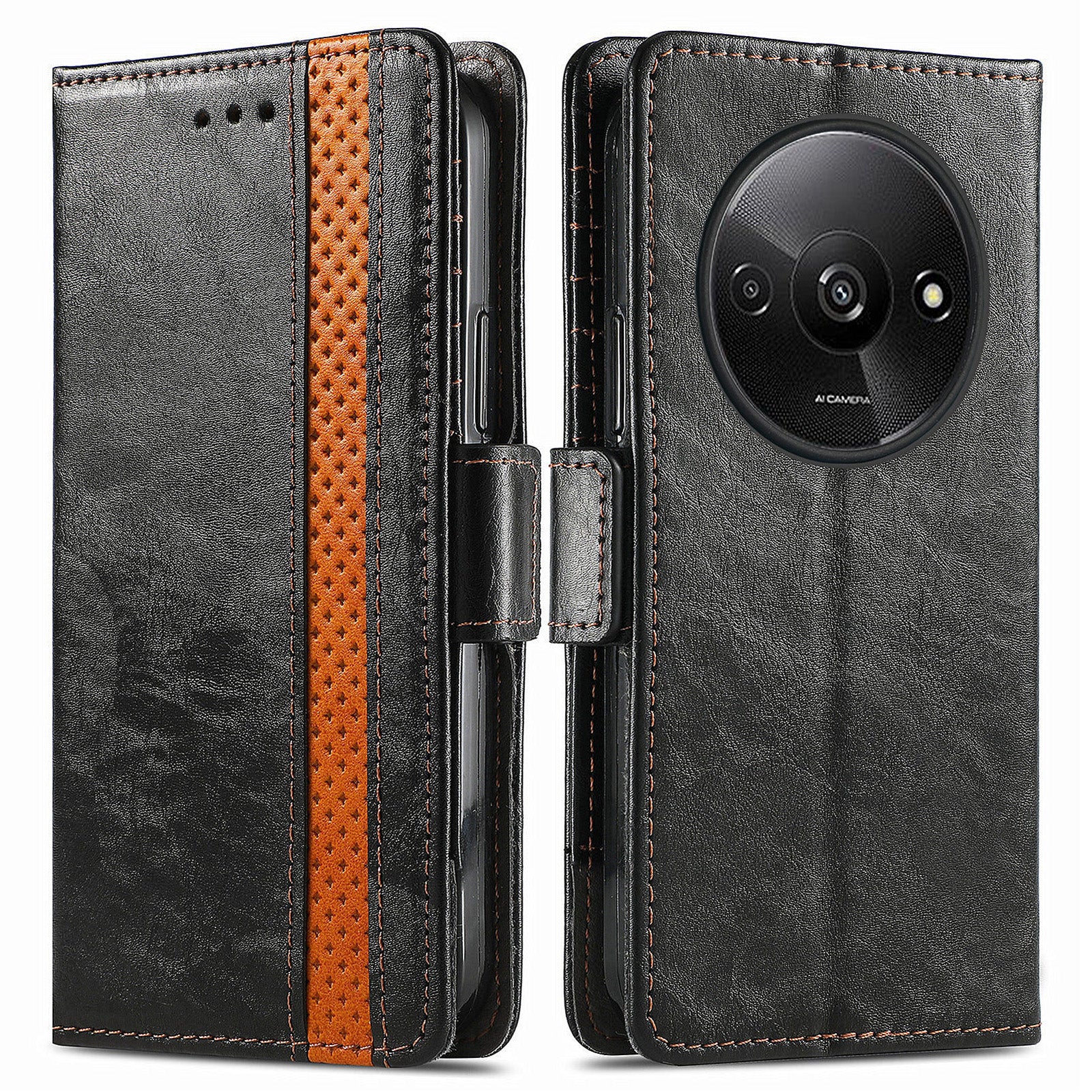CASENEO 002 Series For Xiaomi Redmi A3 / Poco C61 4G Case PU Leather Protective Wallet Phone Cover