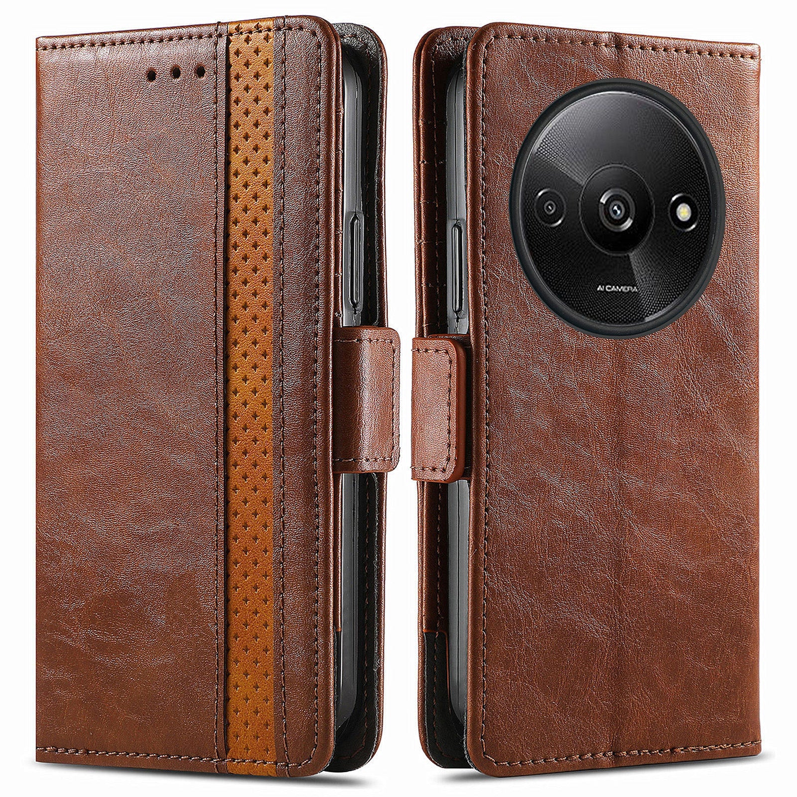 CASENEO 002 Series For Xiaomi Redmi A3 / Poco C61 4G Case PU Leather Protective Wallet Phone Cover