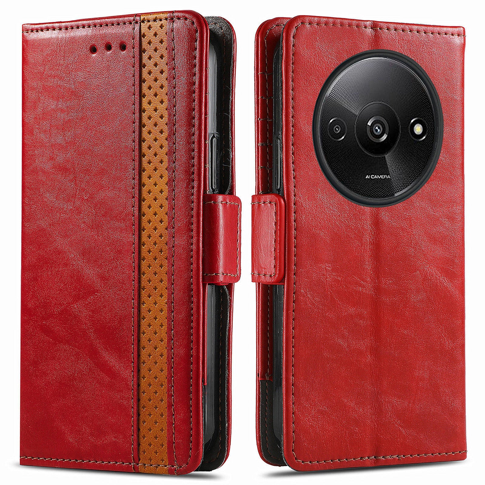CASENEO 002 Series For Xiaomi Redmi A3 / Poco C61 4G Case PU Leather Protective Wallet Phone Cover