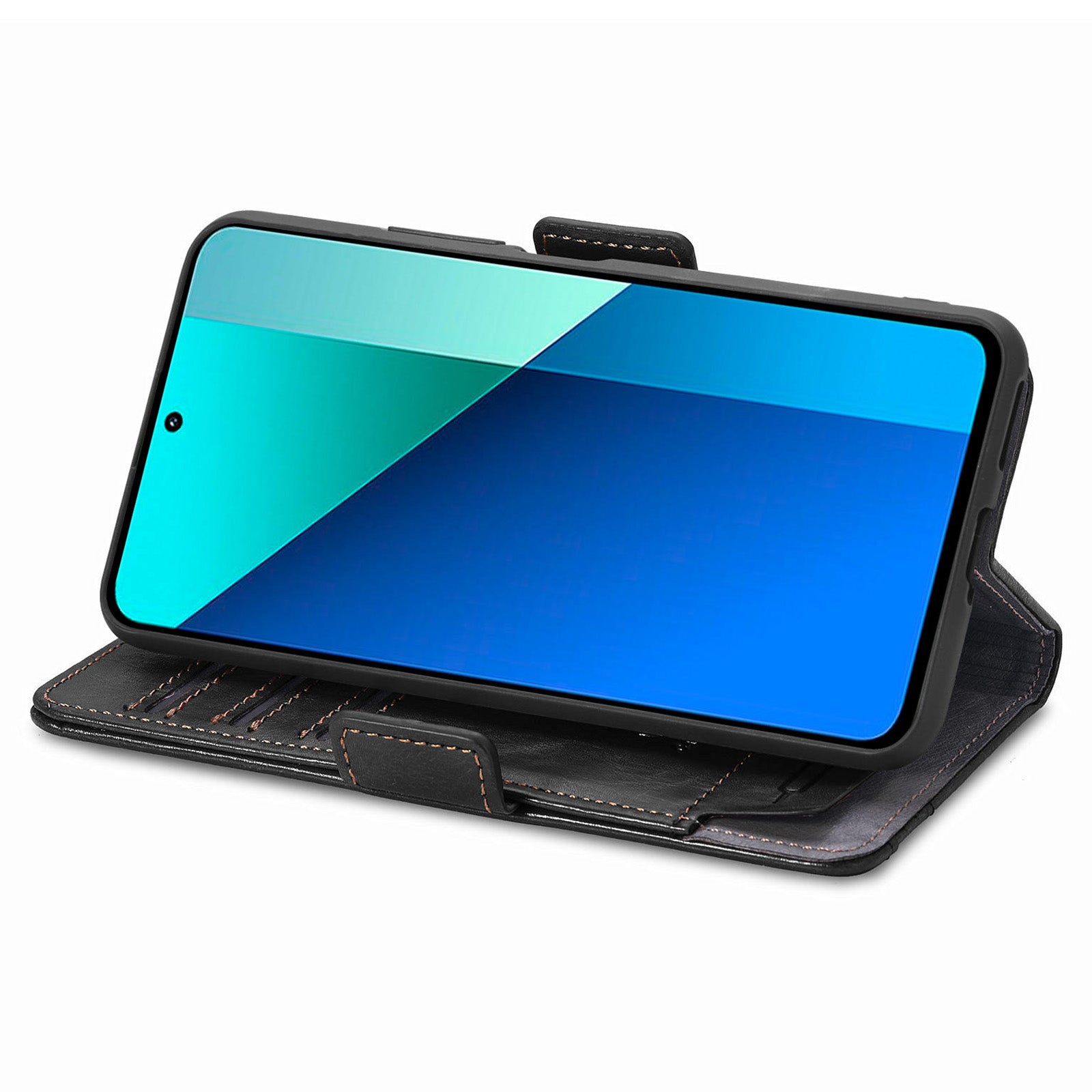 CASENEO 002 Series For Xiaomi Redmi Note 13 4G PU Leather Case RFID Blocking Wallet Phone Cover