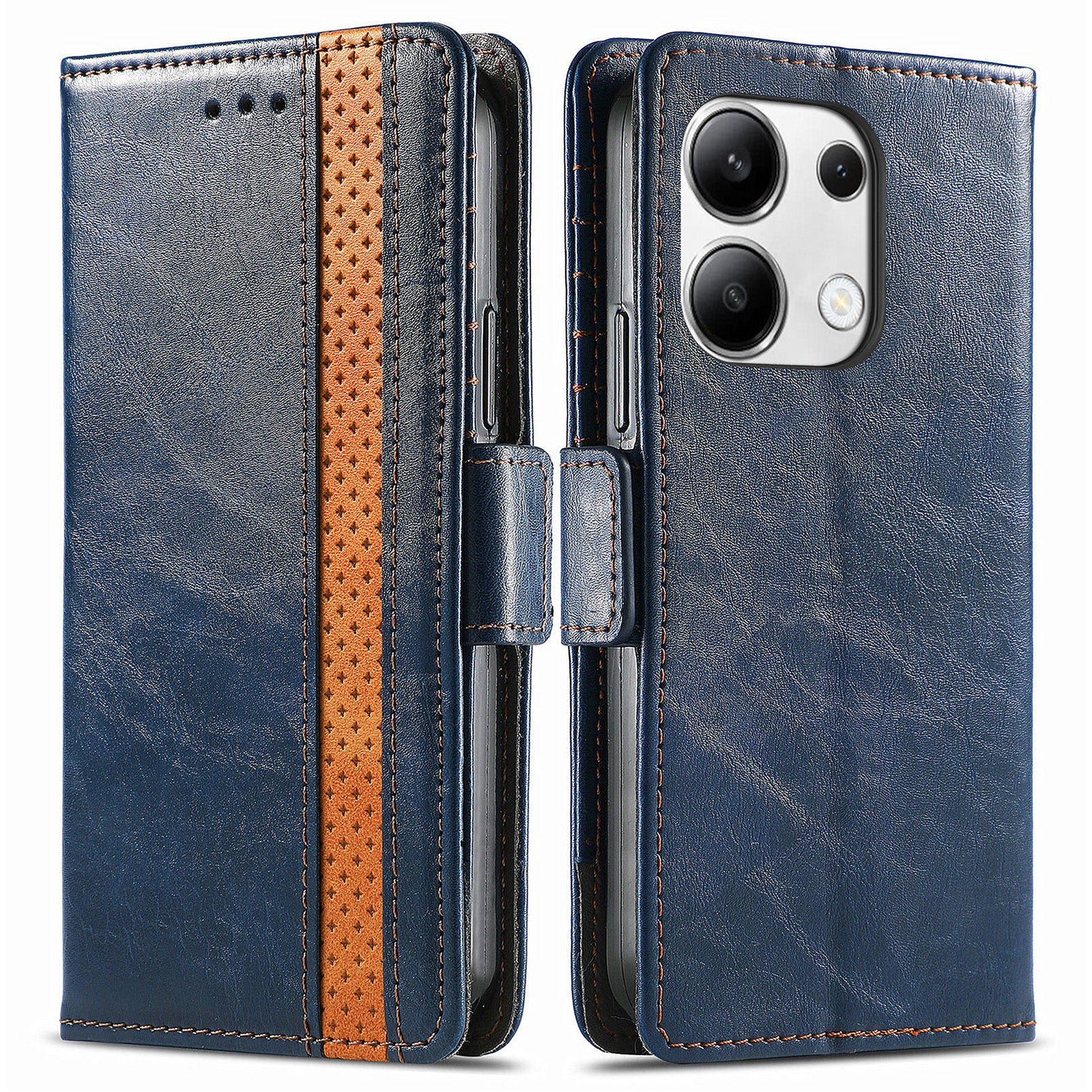 CASENEO 002 Series For Xiaomi Redmi Note 13 4G PU Leather Case RFID Blocking Wallet Phone Cover