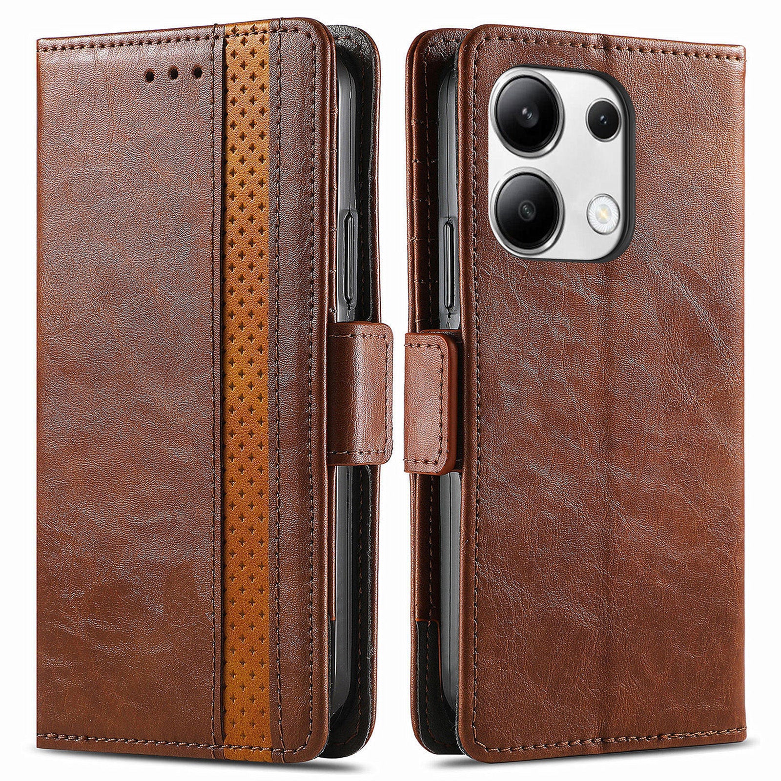 CASENEO 002 Series For Xiaomi Redmi Note 13 4G PU Leather Case RFID Blocking Wallet Phone Cover
