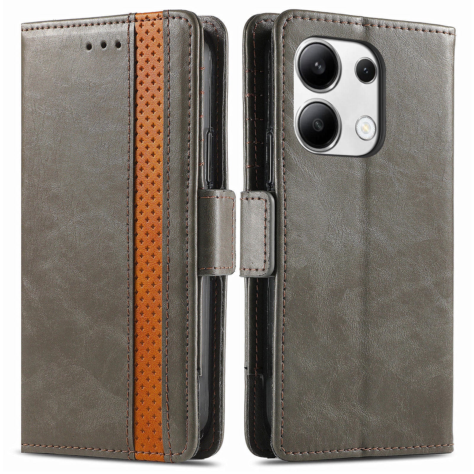 CASENEO 002 Series For Xiaomi Redmi Note 13 4G PU Leather Case RFID Blocking Wallet Phone Cover