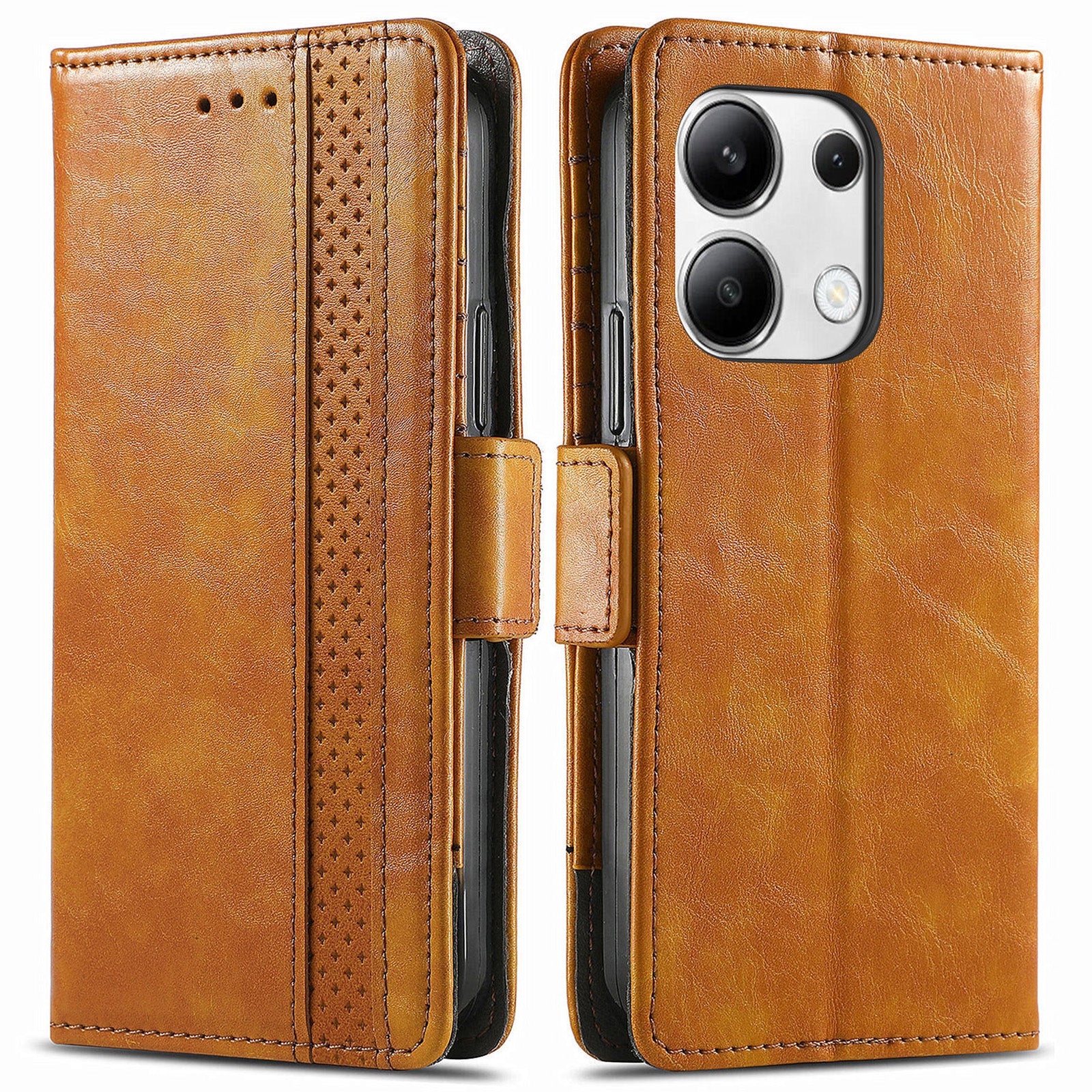 CASENEO 002 Series For Xiaomi Redmi Note 13 4G PU Leather Case RFID Blocking Wallet Phone Cover