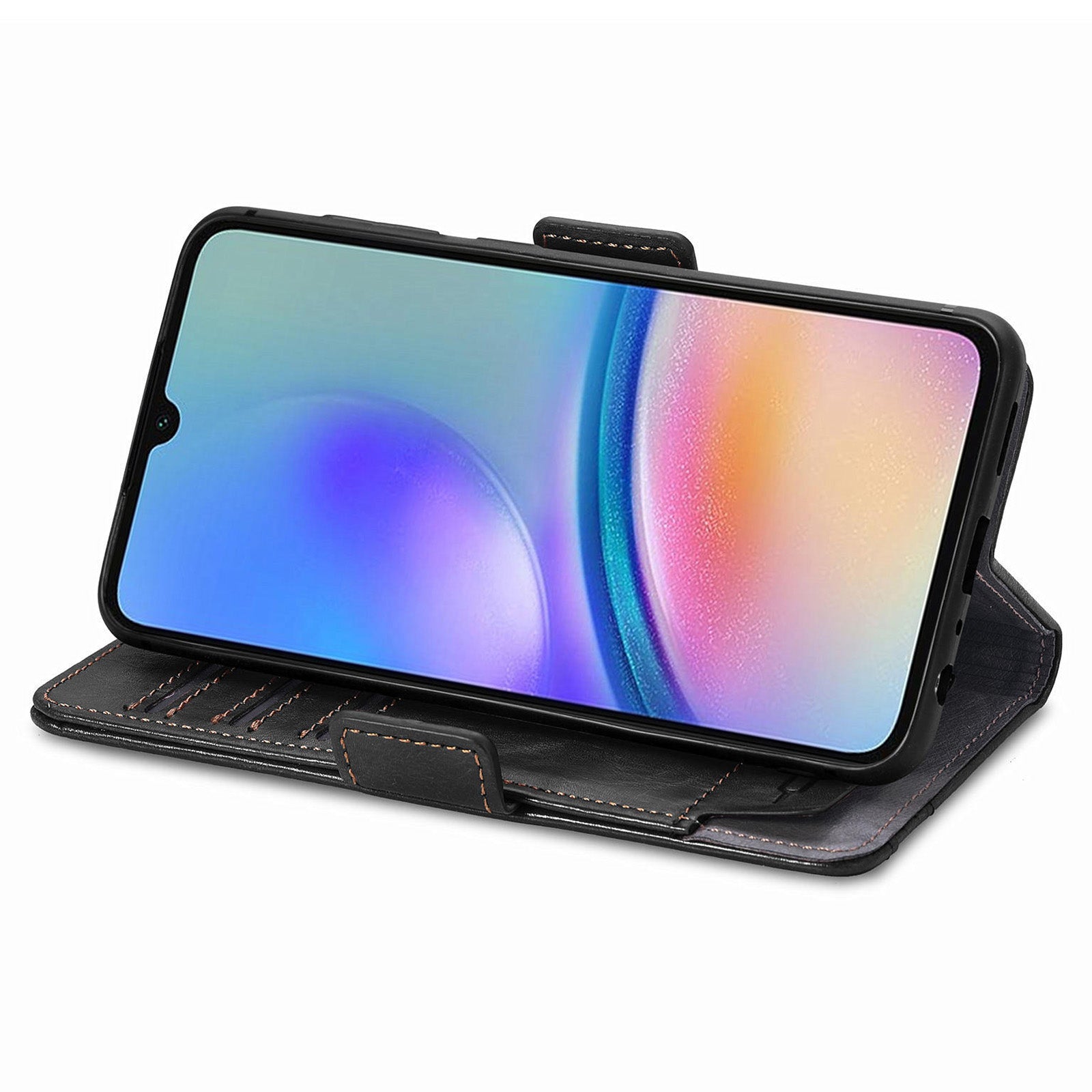 CASENEO 002 Series For Samsung Galaxy A05s 4G Case RFID Blocking PU Leather Flip Phone Cover