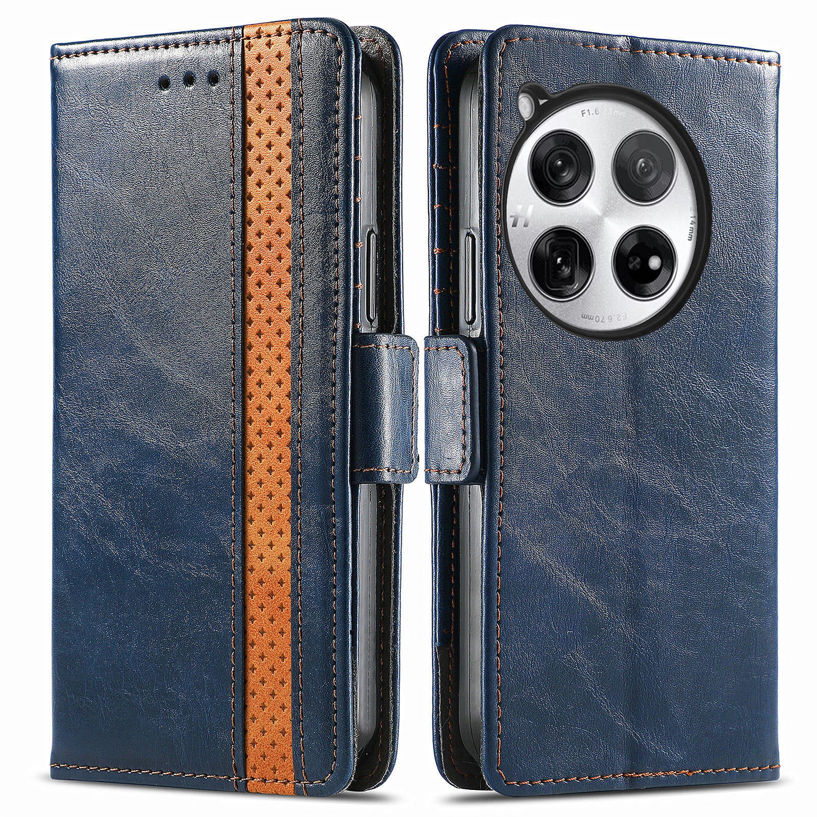 CASENEO 002 Series For OnePlus 12 5G Case Stand Flip PU Leather RFID Blocking Phone Cover