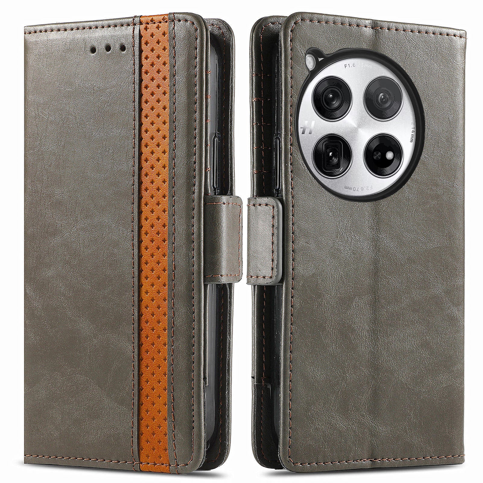 CASENEO 002 Series For OnePlus 12 5G Case Stand Flip PU Leather RFID Blocking Phone Cover