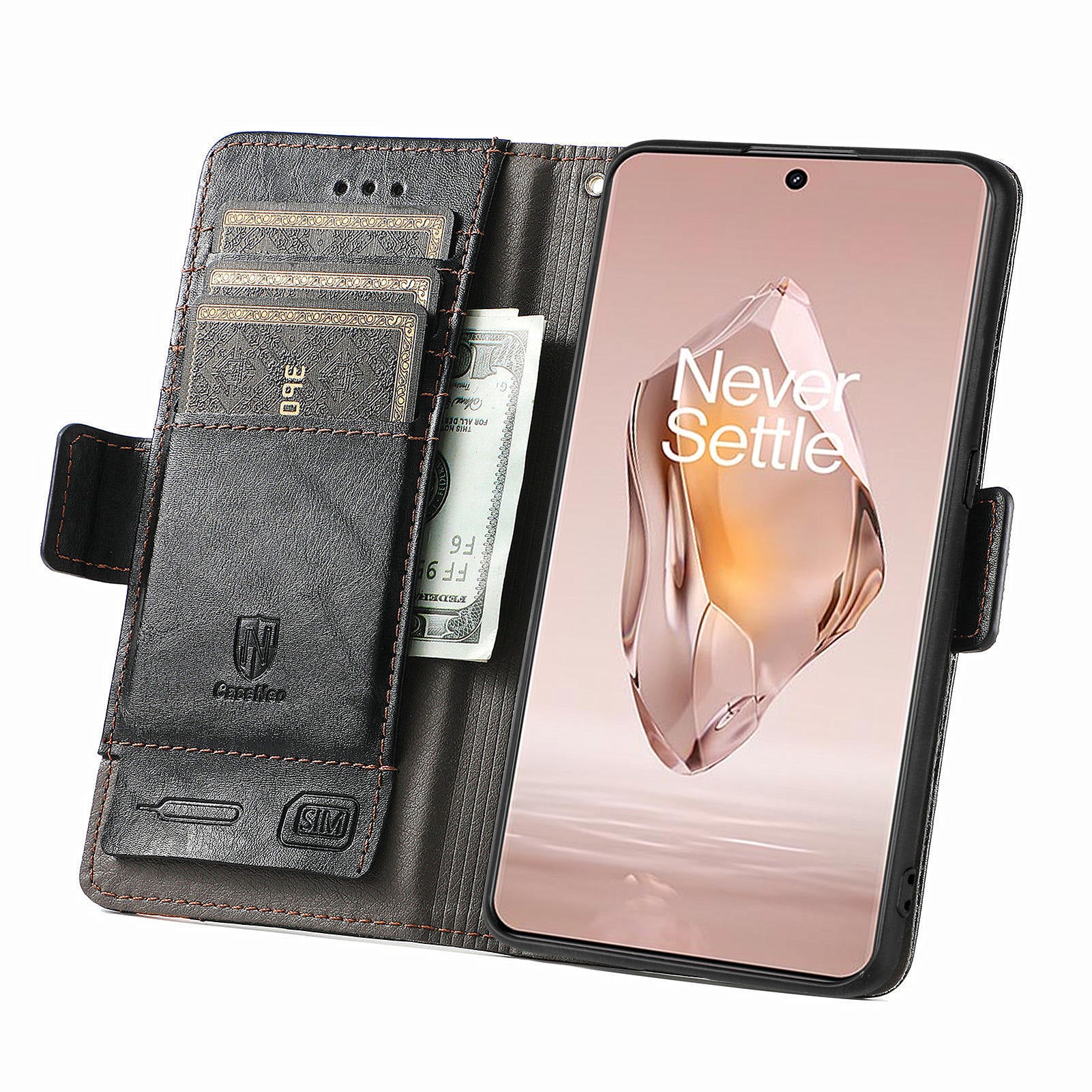 CASENEO 002 Series For OnePlus 12R 5G / Ace 3 5G Case Leather Wallet Splicing Phone Cover