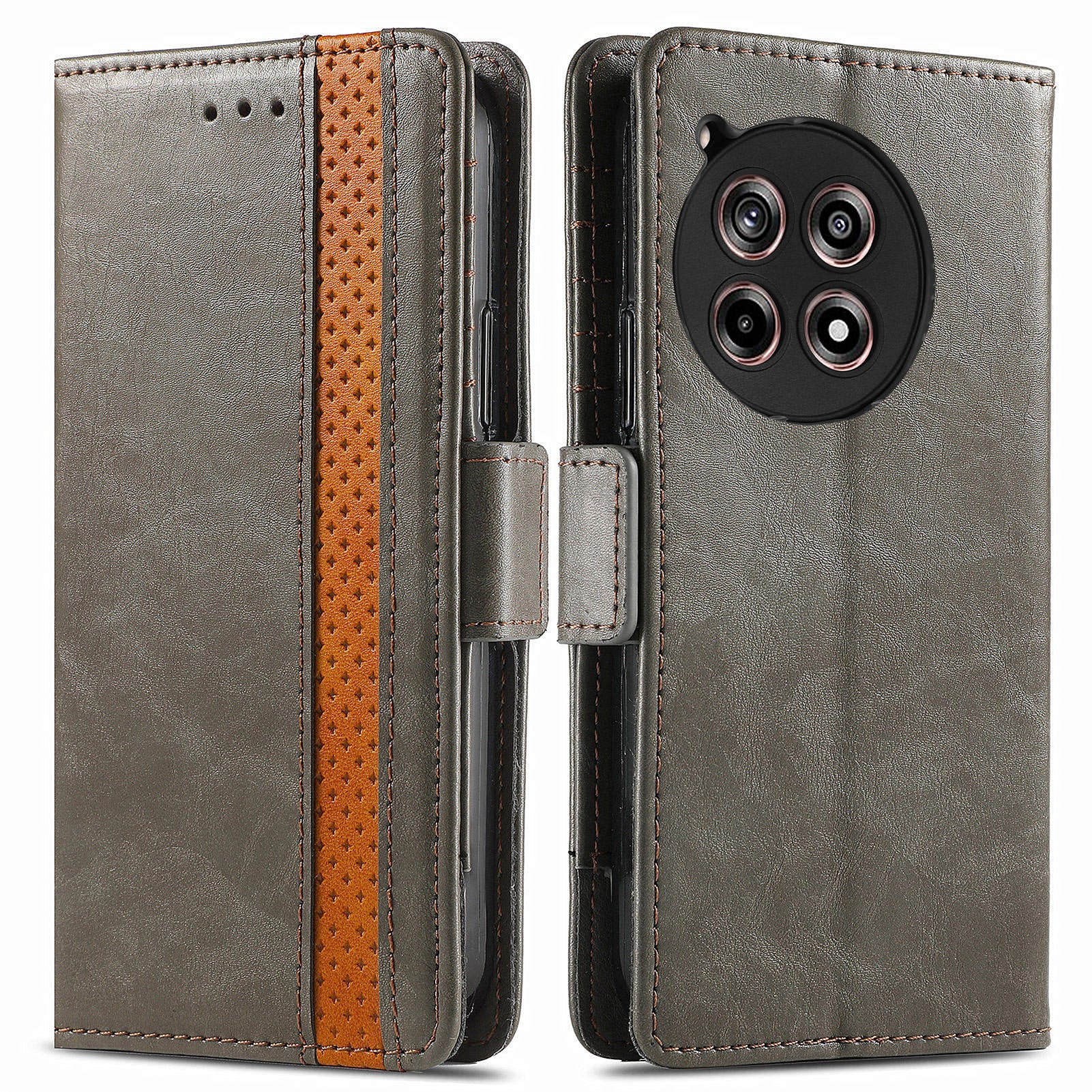 CASENEO 002 Series For OnePlus 12R 5G / Ace 3 5G Case Leather Wallet Splicing Phone Cover