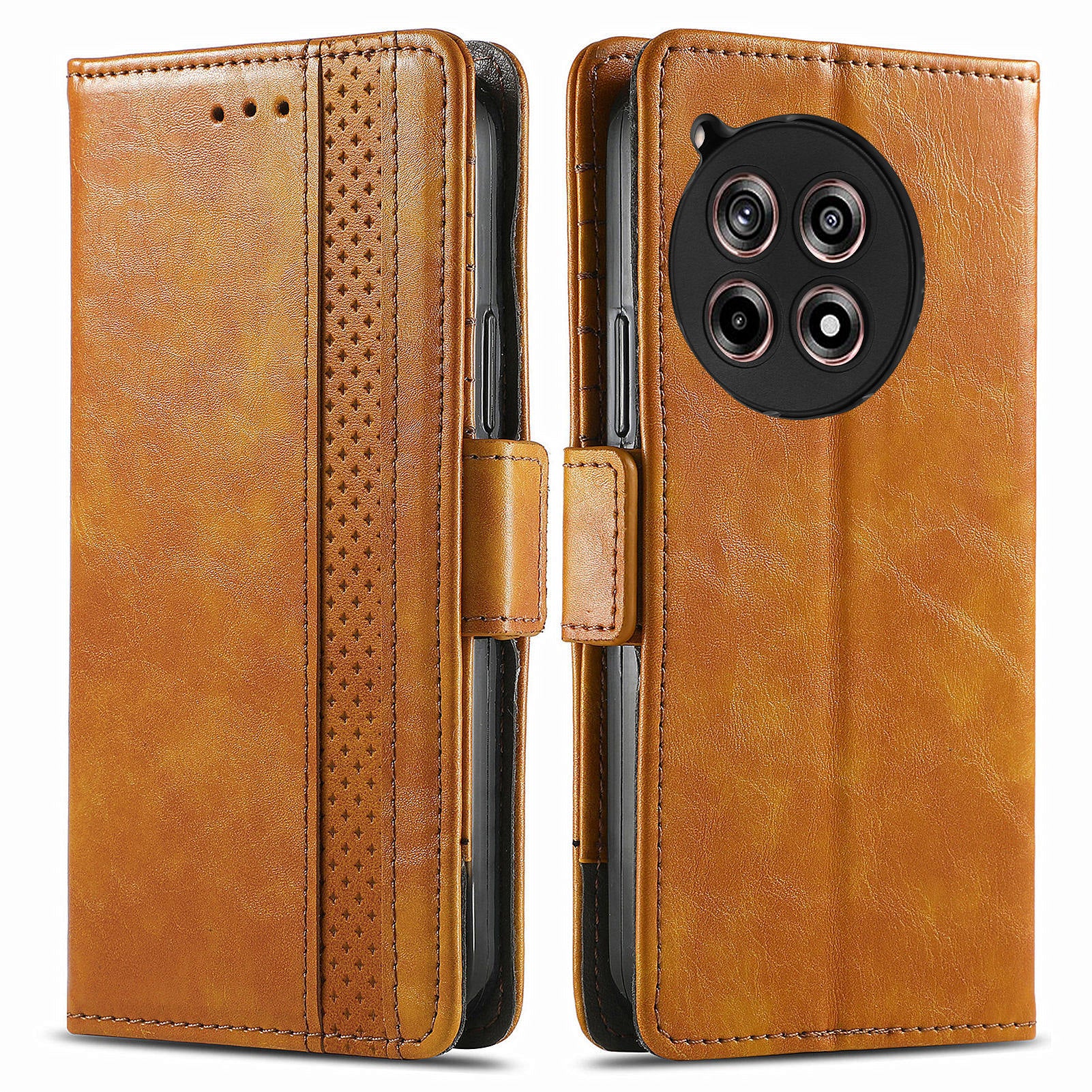 CASENEO 002 Series For OnePlus 12R 5G / Ace 3 5G Case Leather Wallet Splicing Phone Cover
