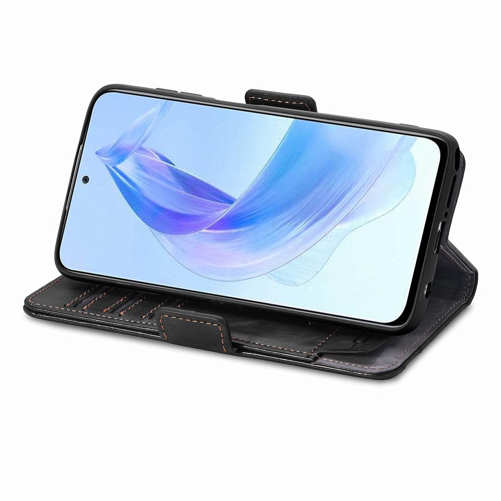 CASENEO 002 Series For Honor X50i 5G / 90 Lite 5G Case Wallet PU Leather RFID Blocking Phone Cover