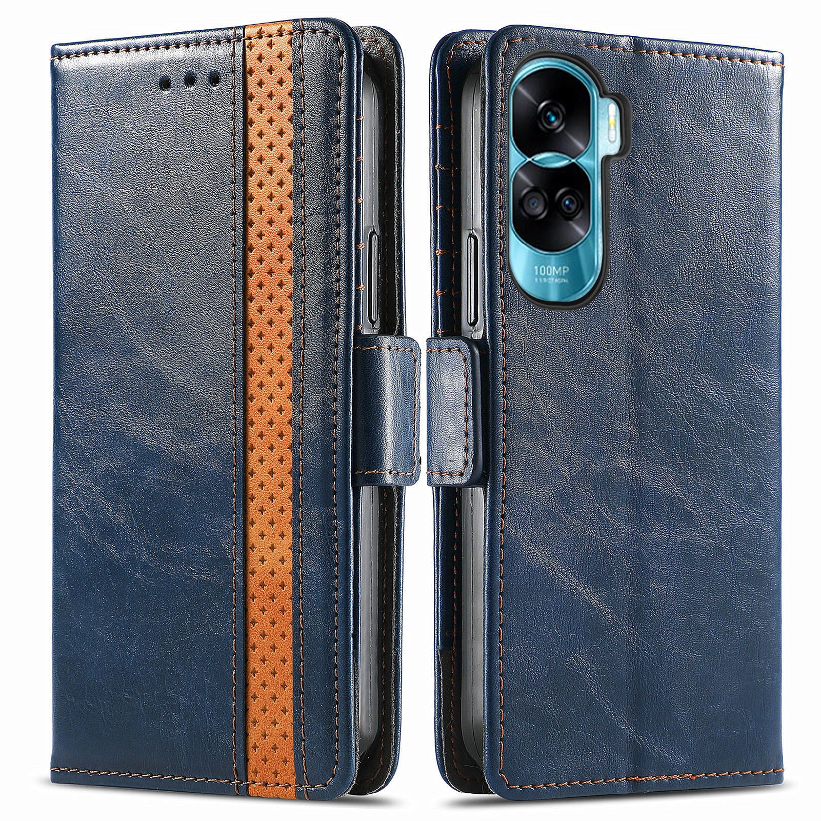CASENEO 002 Series For Honor X50i 5G / 90 Lite 5G Case Wallet PU Leather RFID Blocking Phone Cover