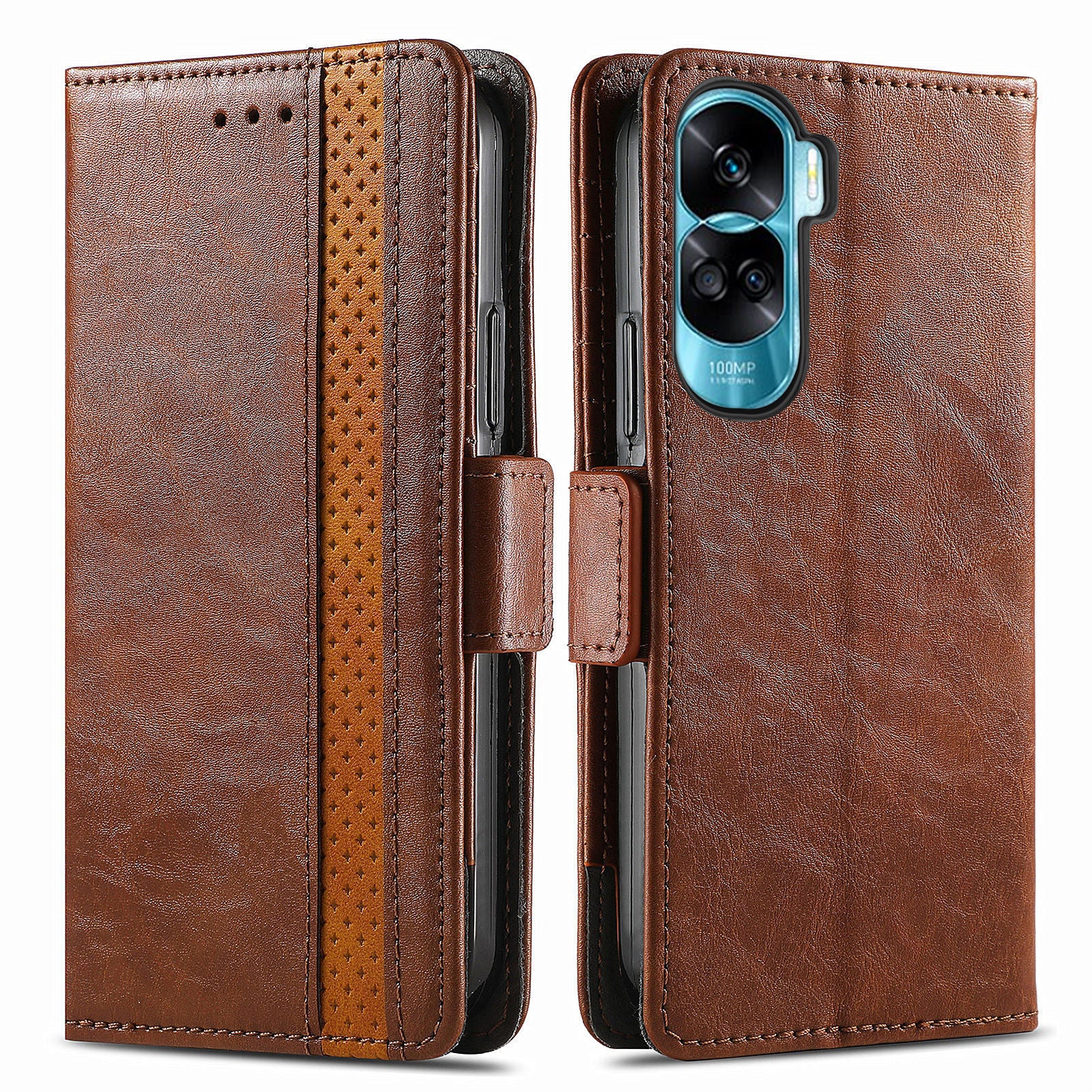 CASENEO 002 Series For Honor X50i 5G / 90 Lite 5G Case Wallet PU Leather RFID Blocking Phone Cover
