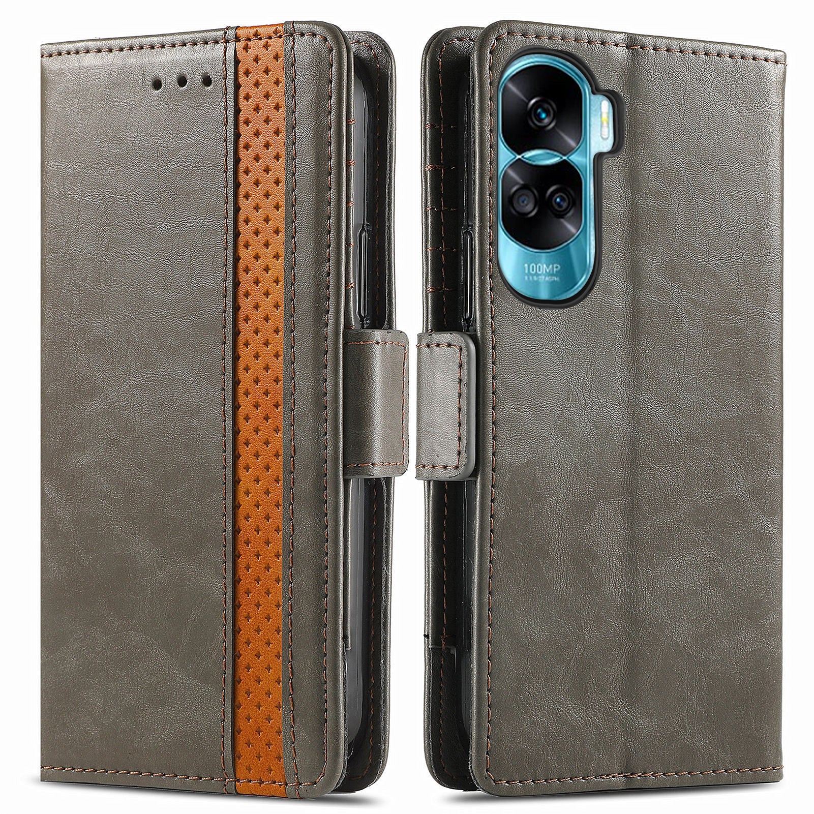 CASENEO 002 Series For Honor X50i 5G / 90 Lite 5G Case Wallet PU Leather RFID Blocking Phone Cover