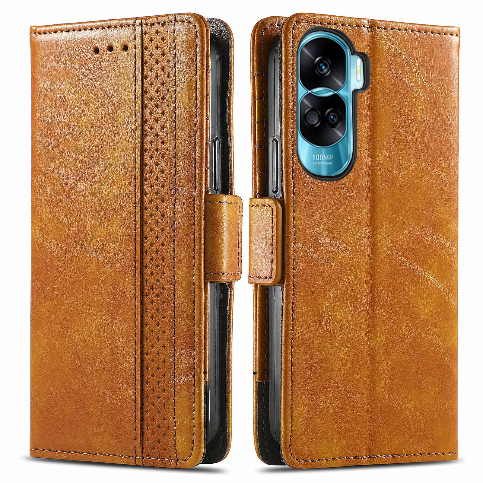 CASENEO 002 Series For Honor X50i 5G / 90 Lite 5G Case Wallet PU Leather RFID Blocking Phone Cover