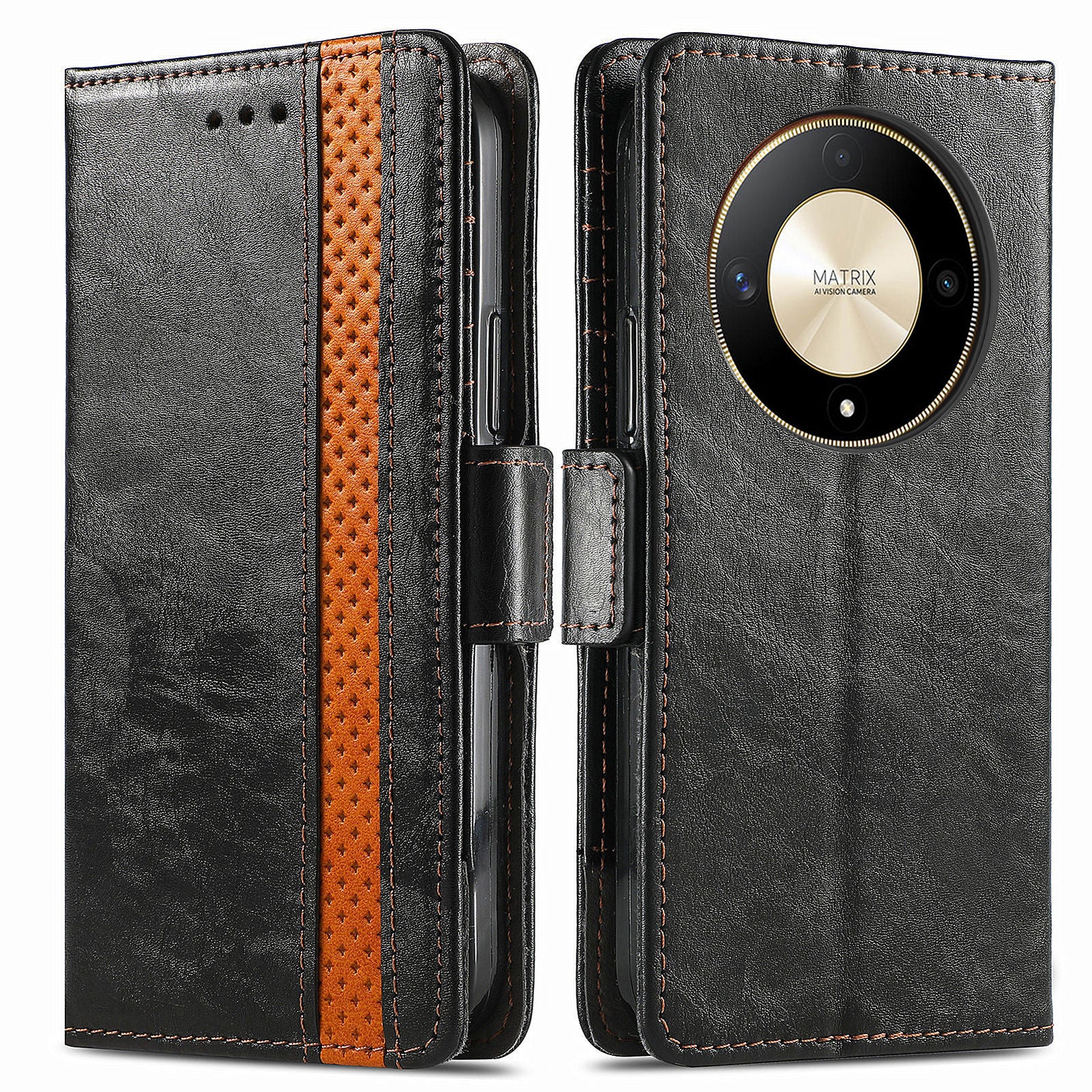 CASENEO 002 Series For Honor X9b 5G / X50 5G / Magic6 Lite 5G Leather Wallet Case Stand Phone Cover