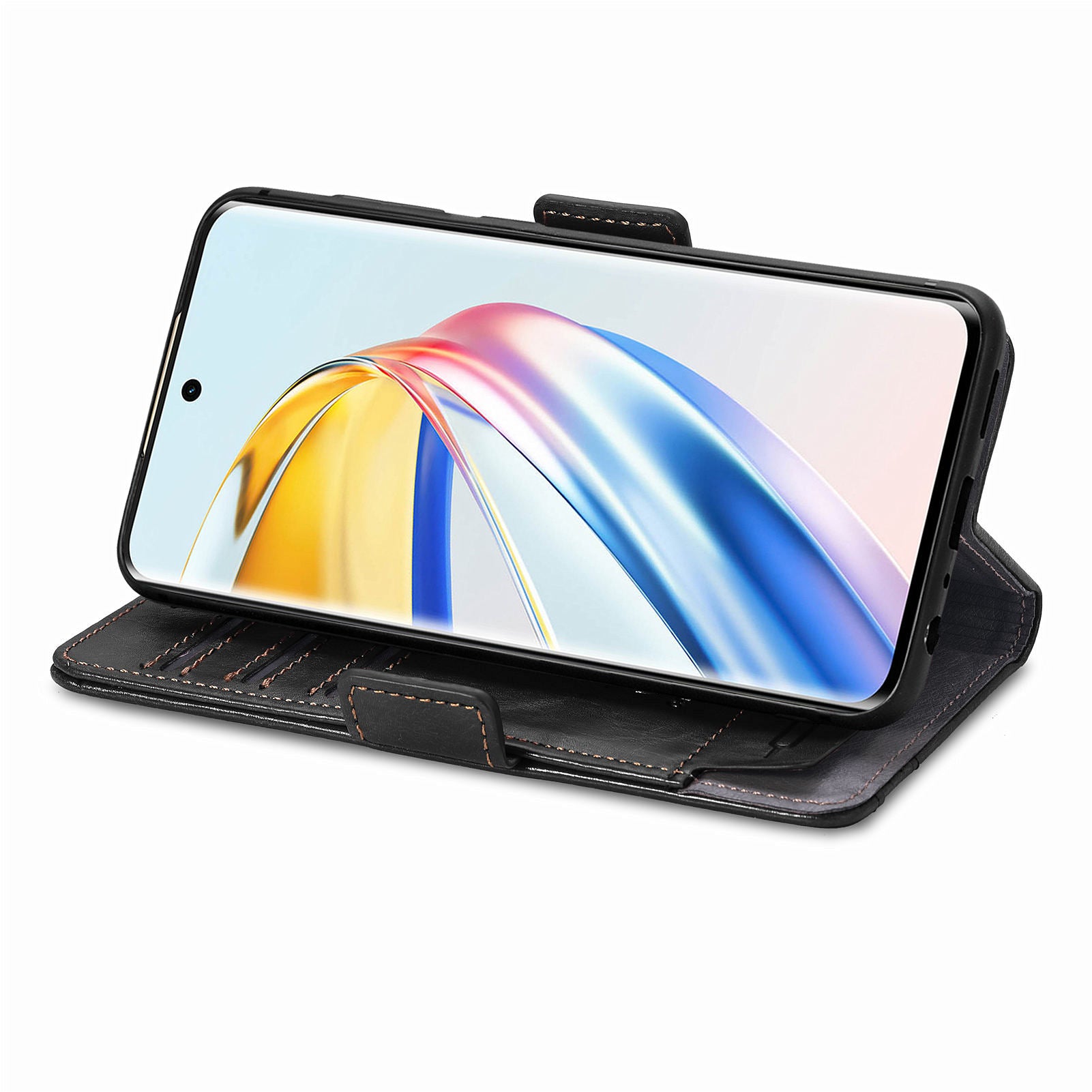 CASENEO 002 Series For Honor X9b 5G / X50 5G / Magic6 Lite 5G Leather Wallet Case Stand Phone Cover